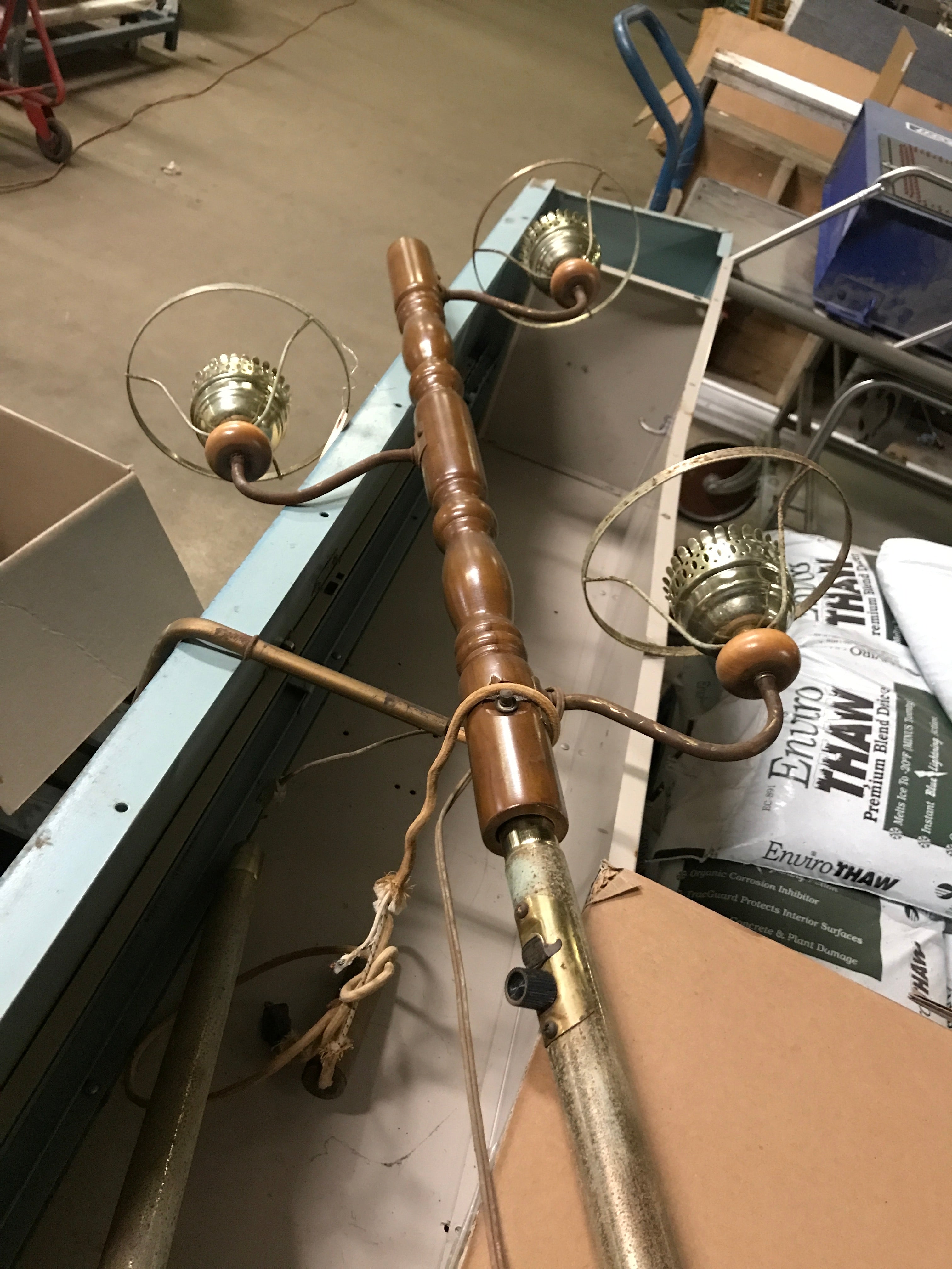 Vintage Floor Tension Lamp