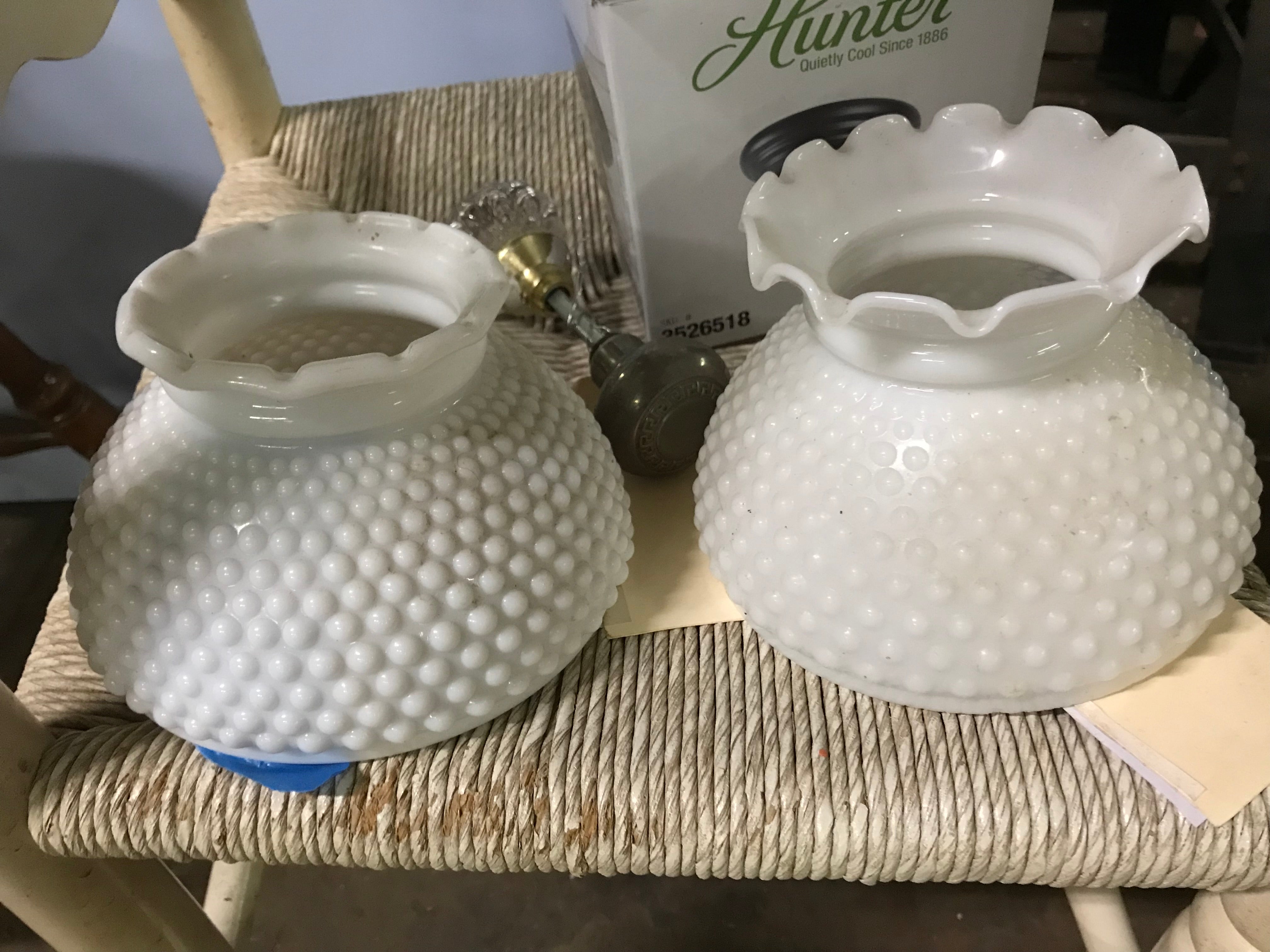 Vintage Milk Glass Shade