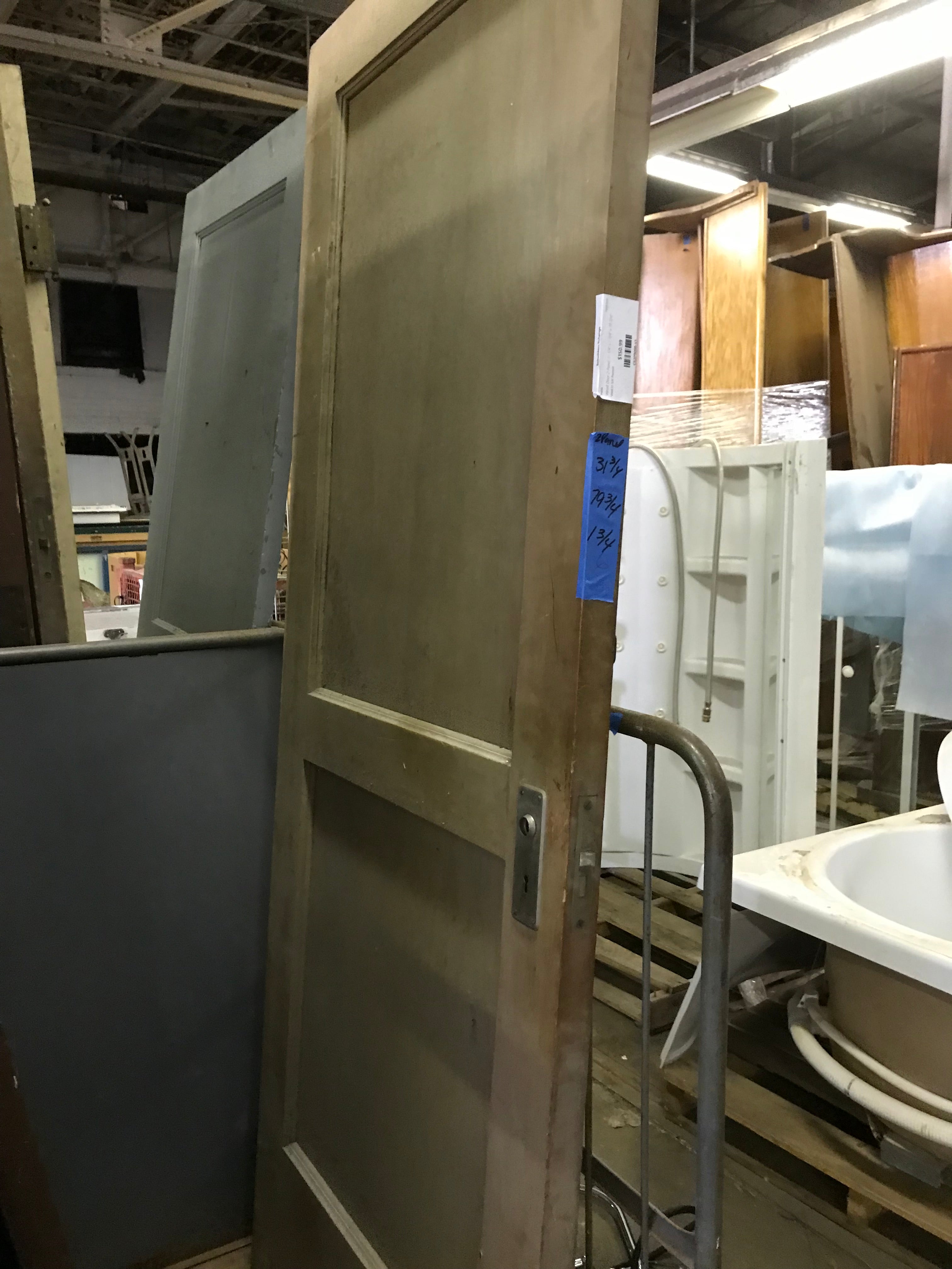 Wood Door 2-Panel 31 3/4" x 1 3/4" x 79 3/4"