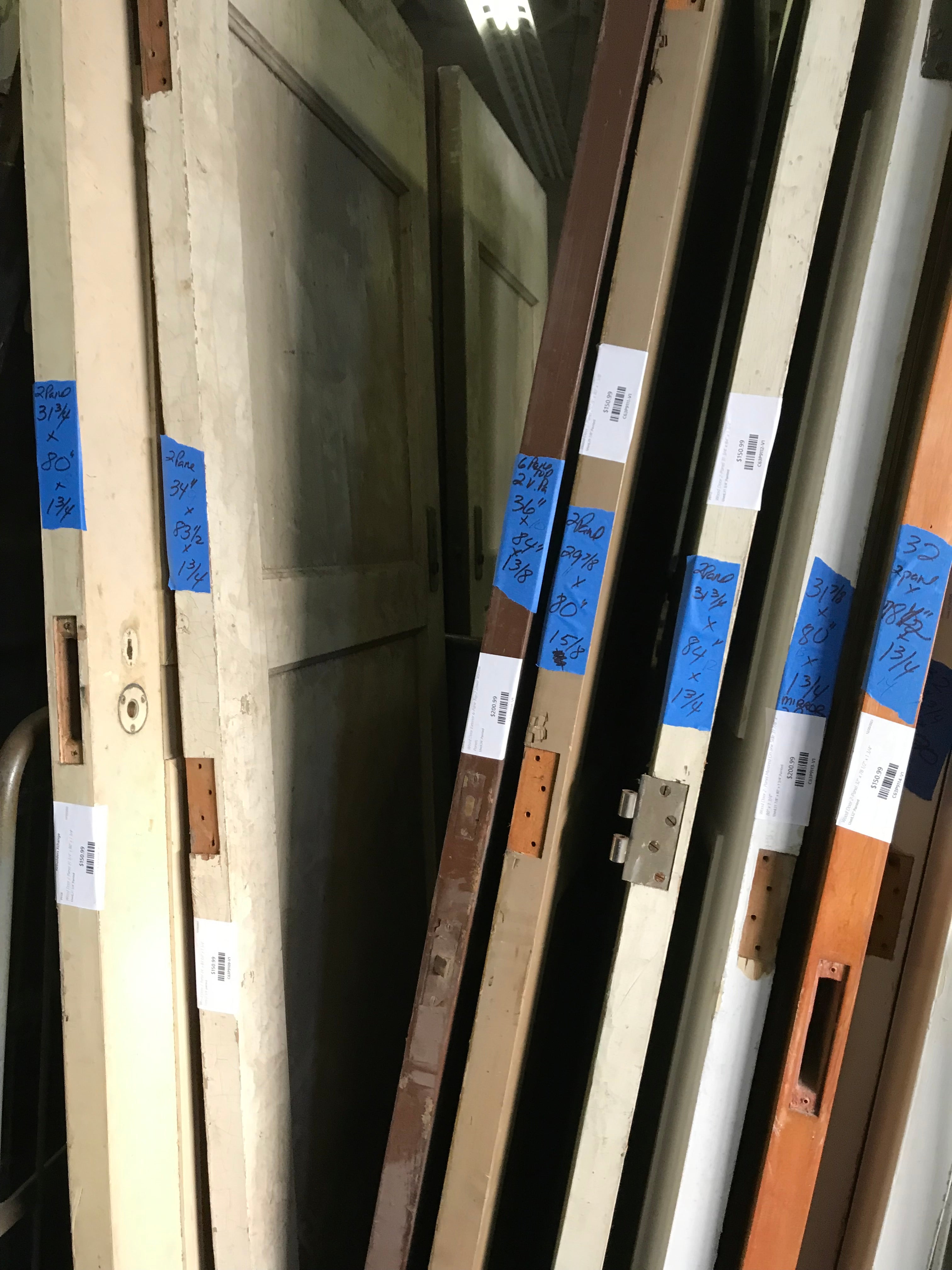 Wood Door 2-Panel  34" x 83 1/2" x 1 3/4"