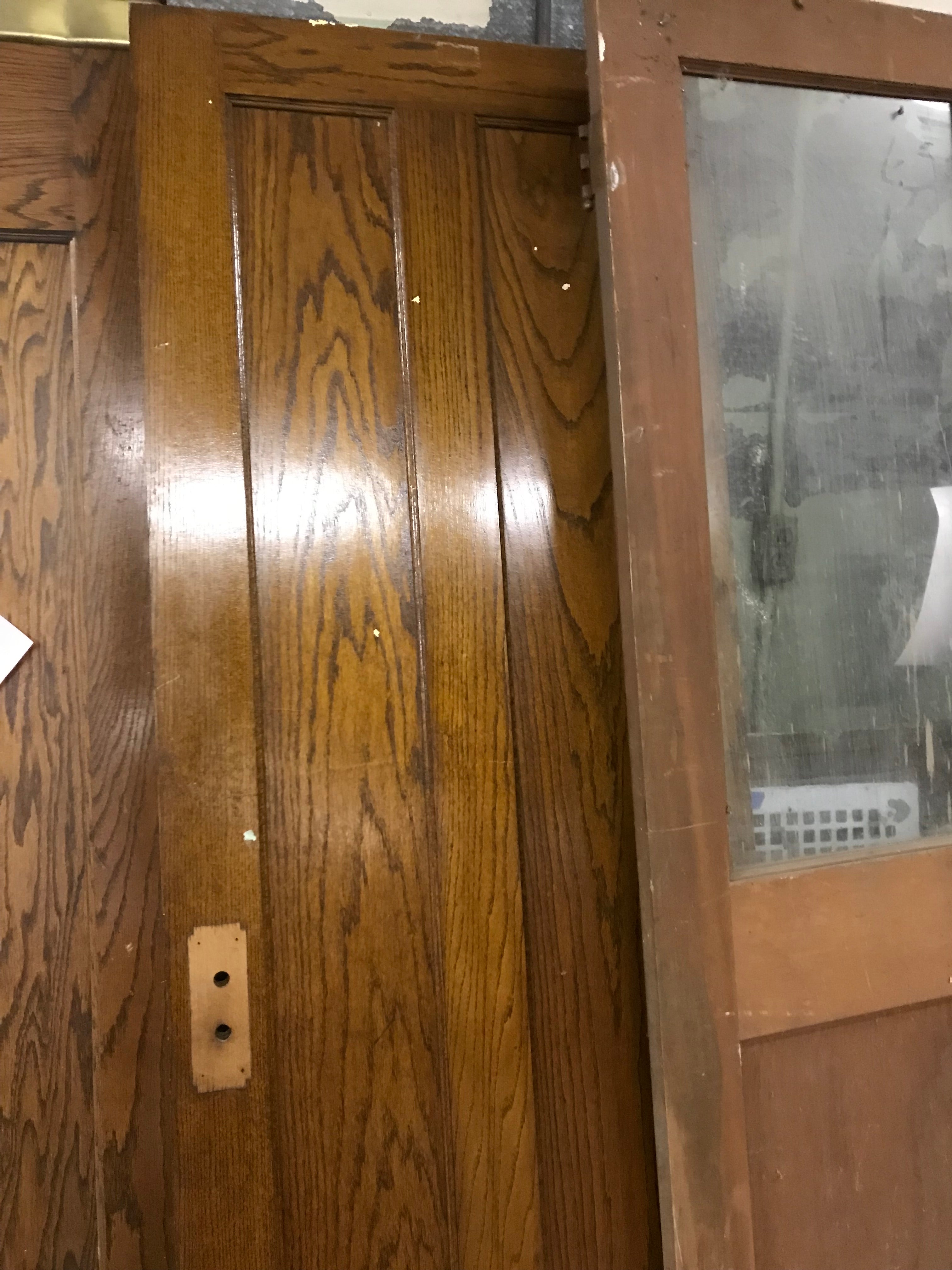 Wood Door 2-Vertical Panels 29 3/4' x 79 1/2" x 1 3/8"