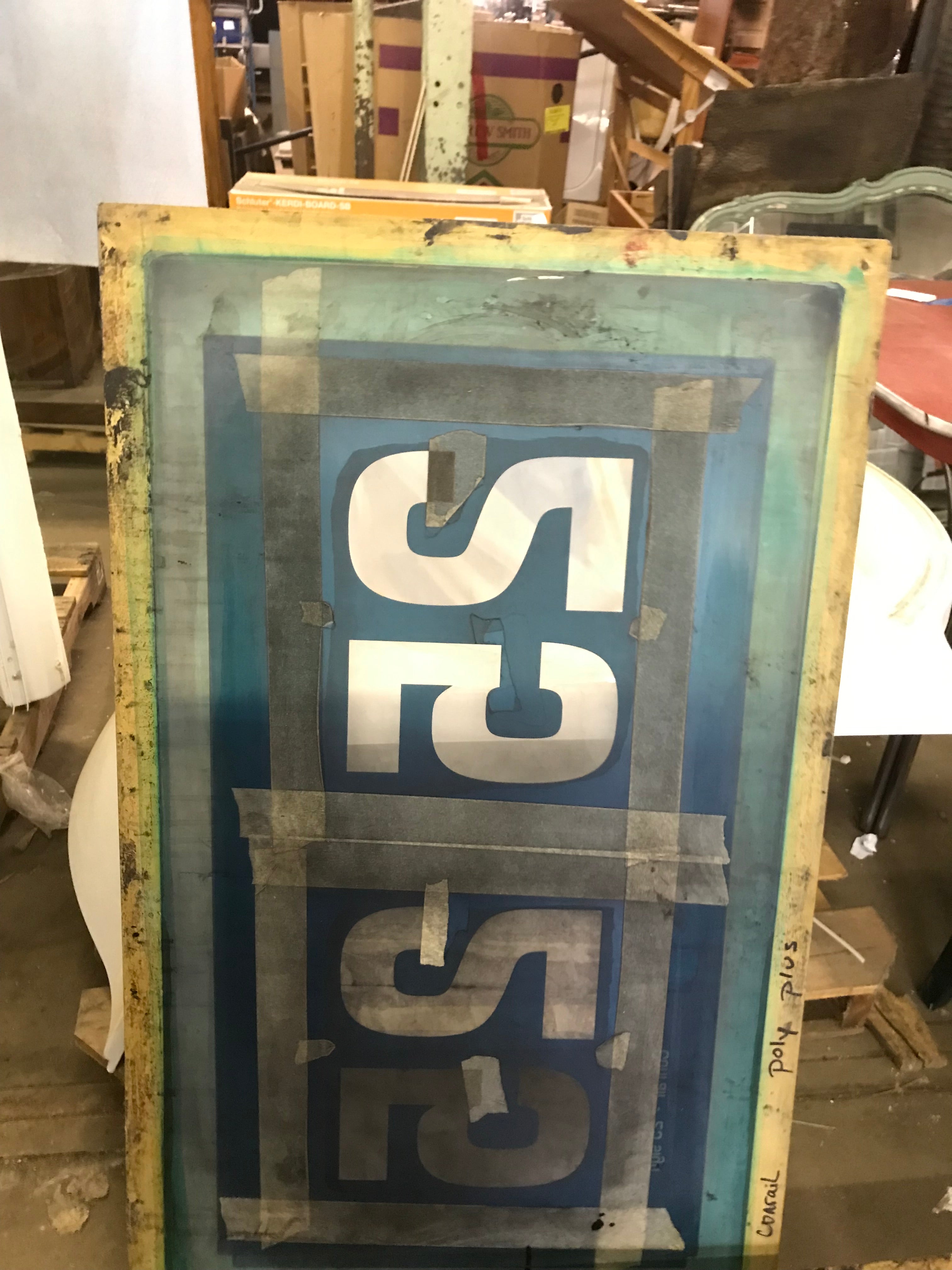 Metal Frame Screen Print 27" x 45"