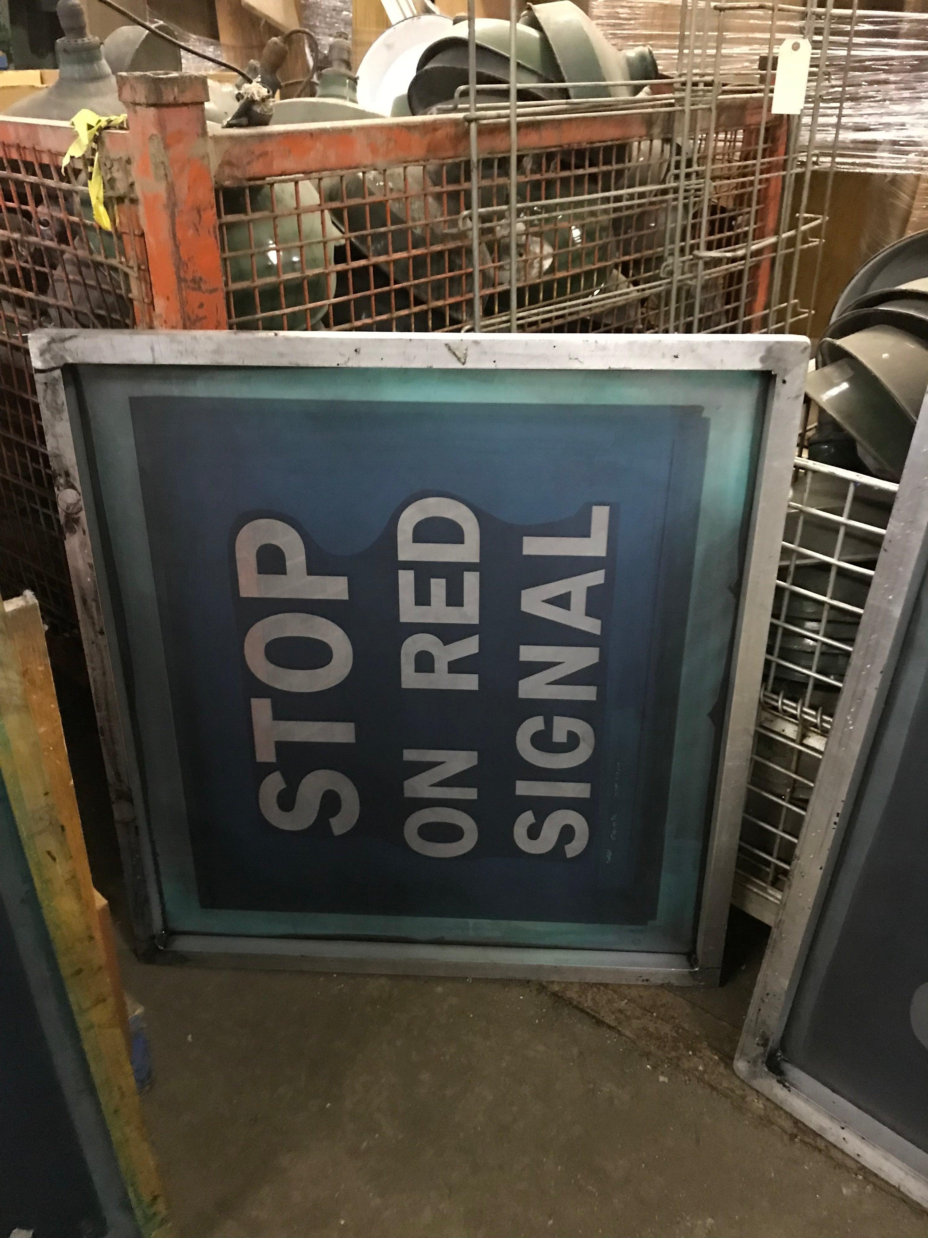 Metal Frame Screen Print  33" x 36"