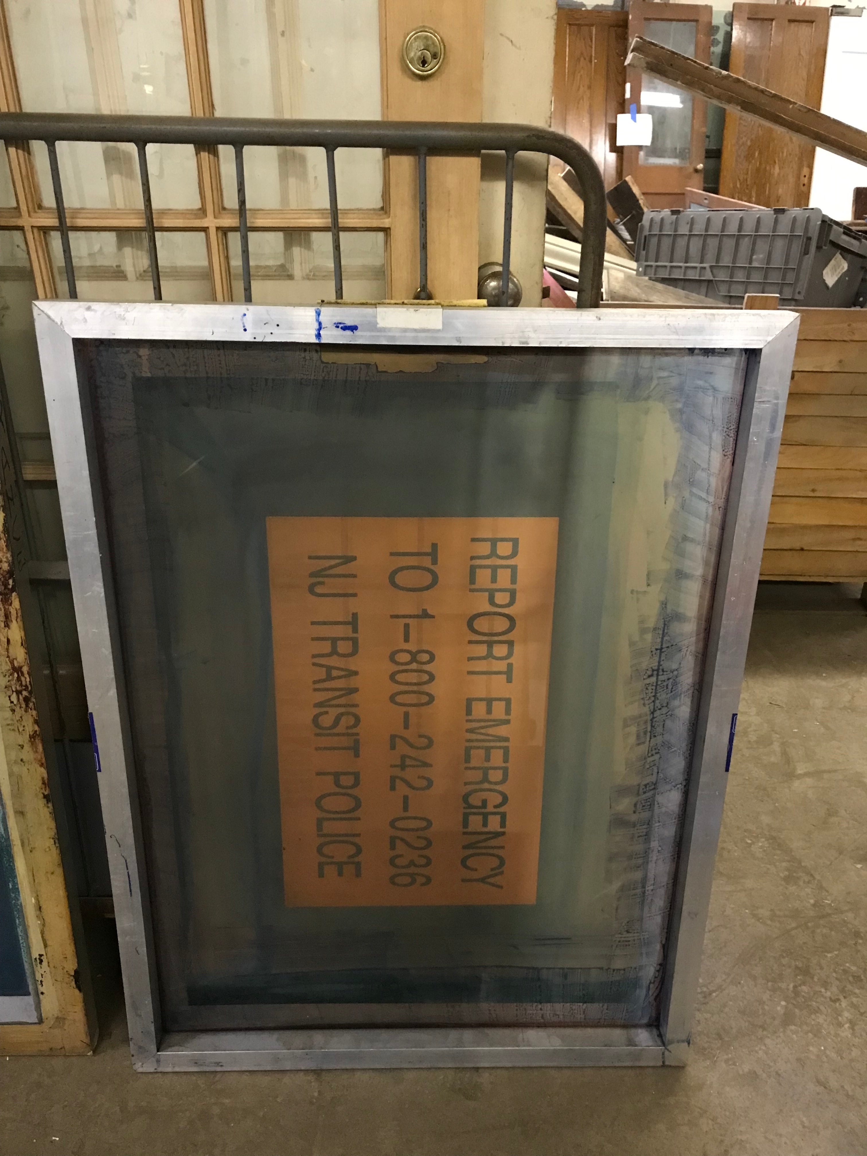 Metal Frame Screen Print 33" x 44"