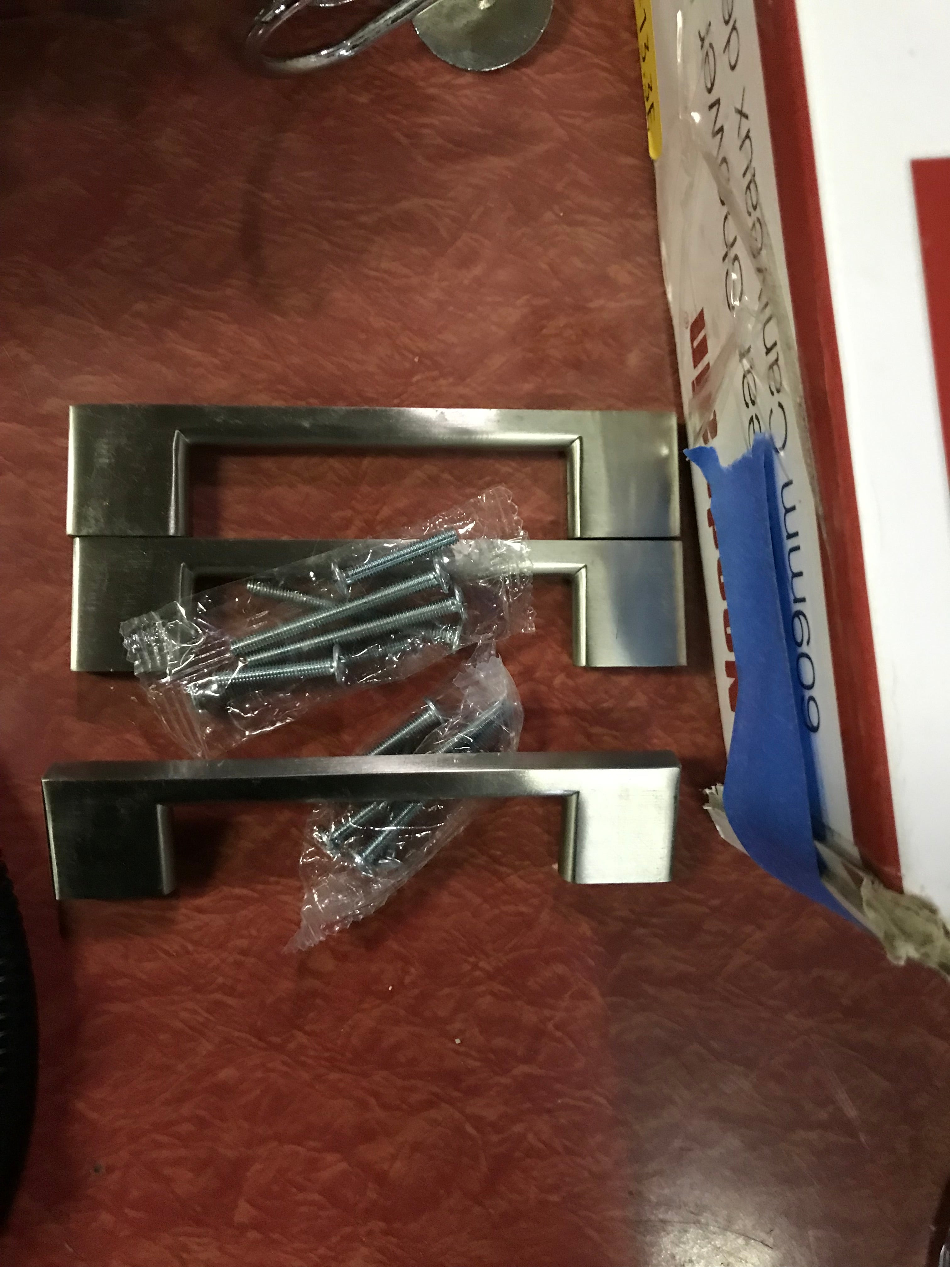 Set of Three Chrome Drawer Pulls 3 3/4"