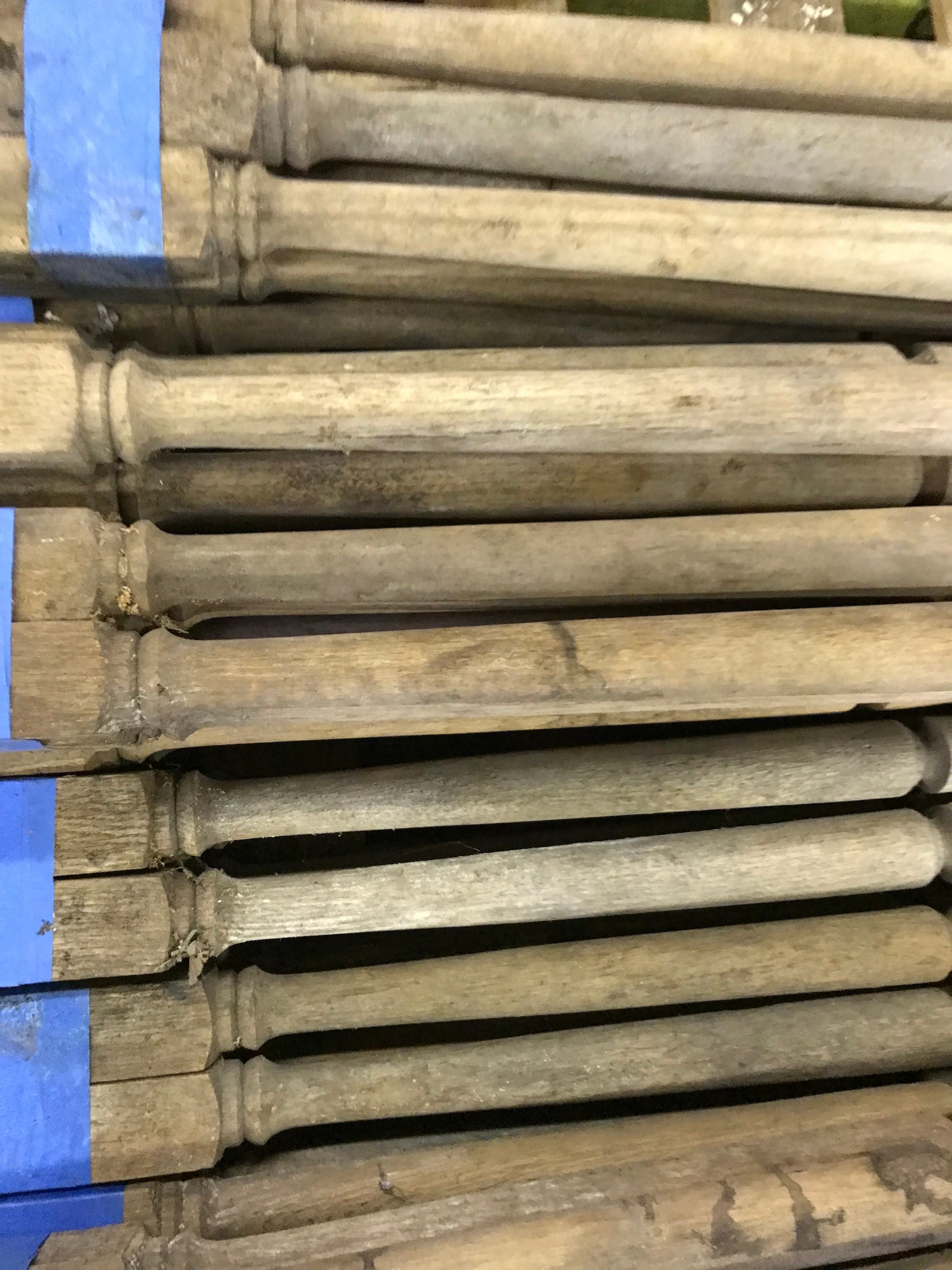 Lot of 50 Wood Railing Spindles