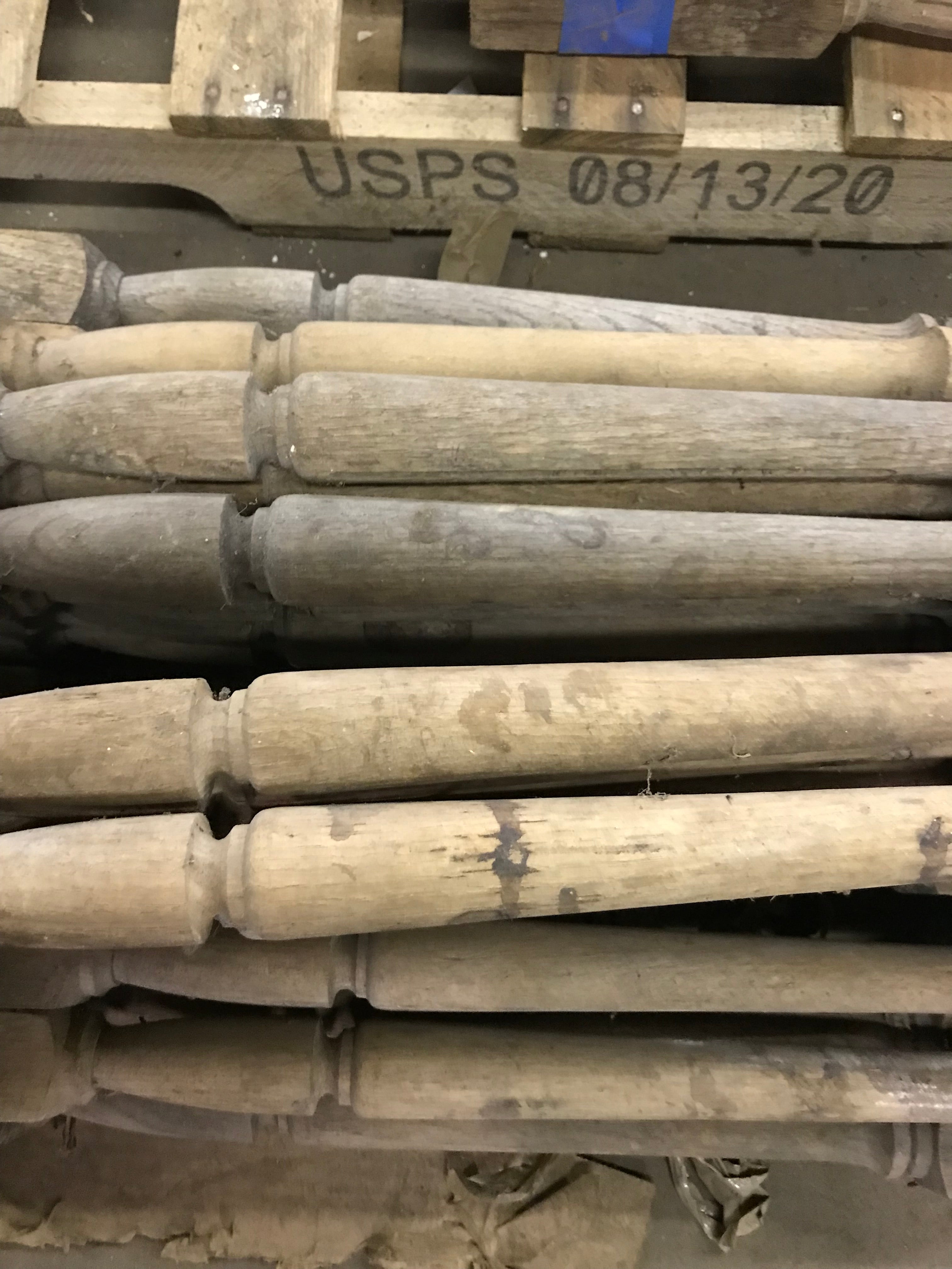 Lot of 32 Wood Railing Spindles