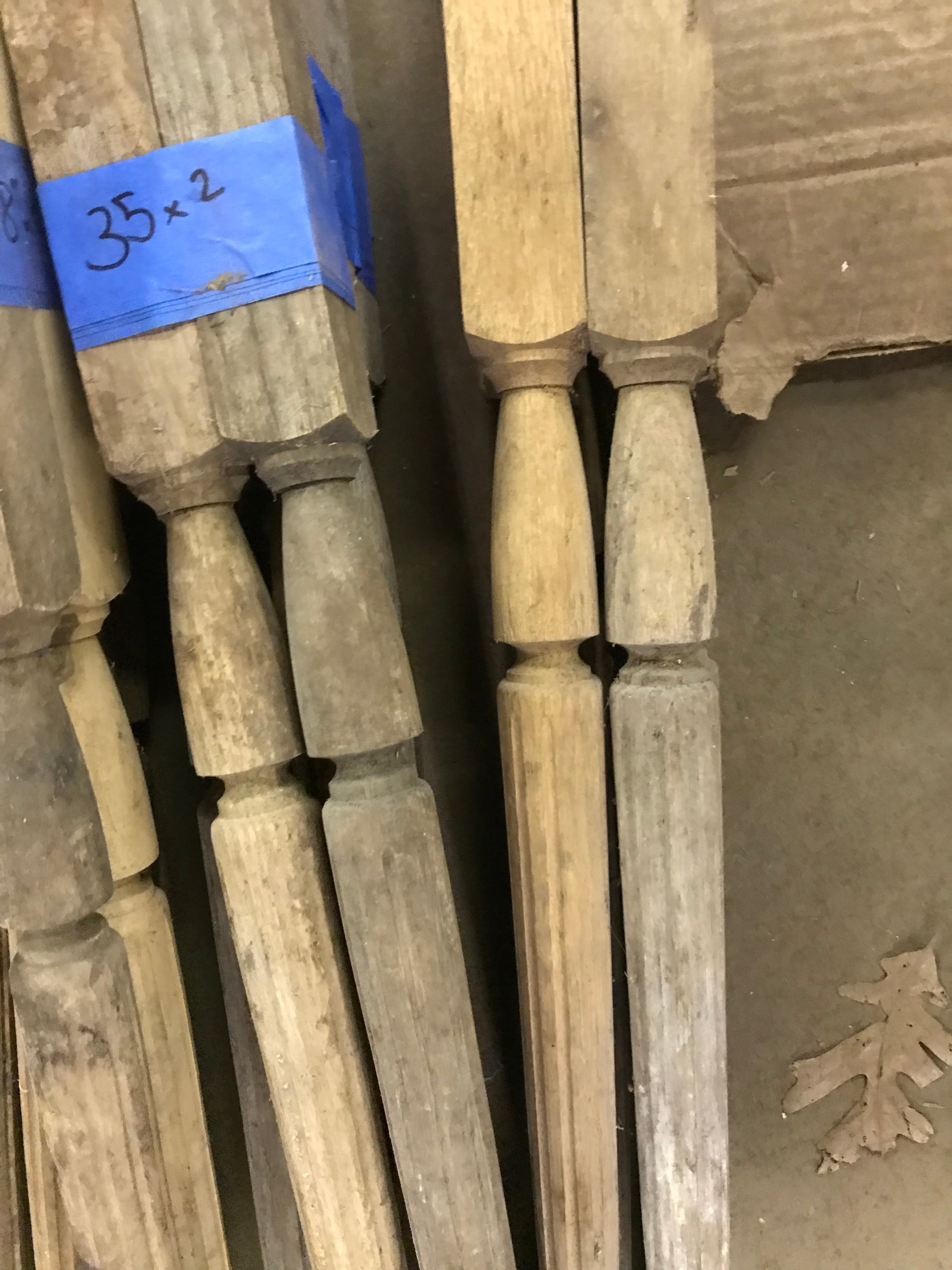 Lot of 16 Wood Railing Spindles