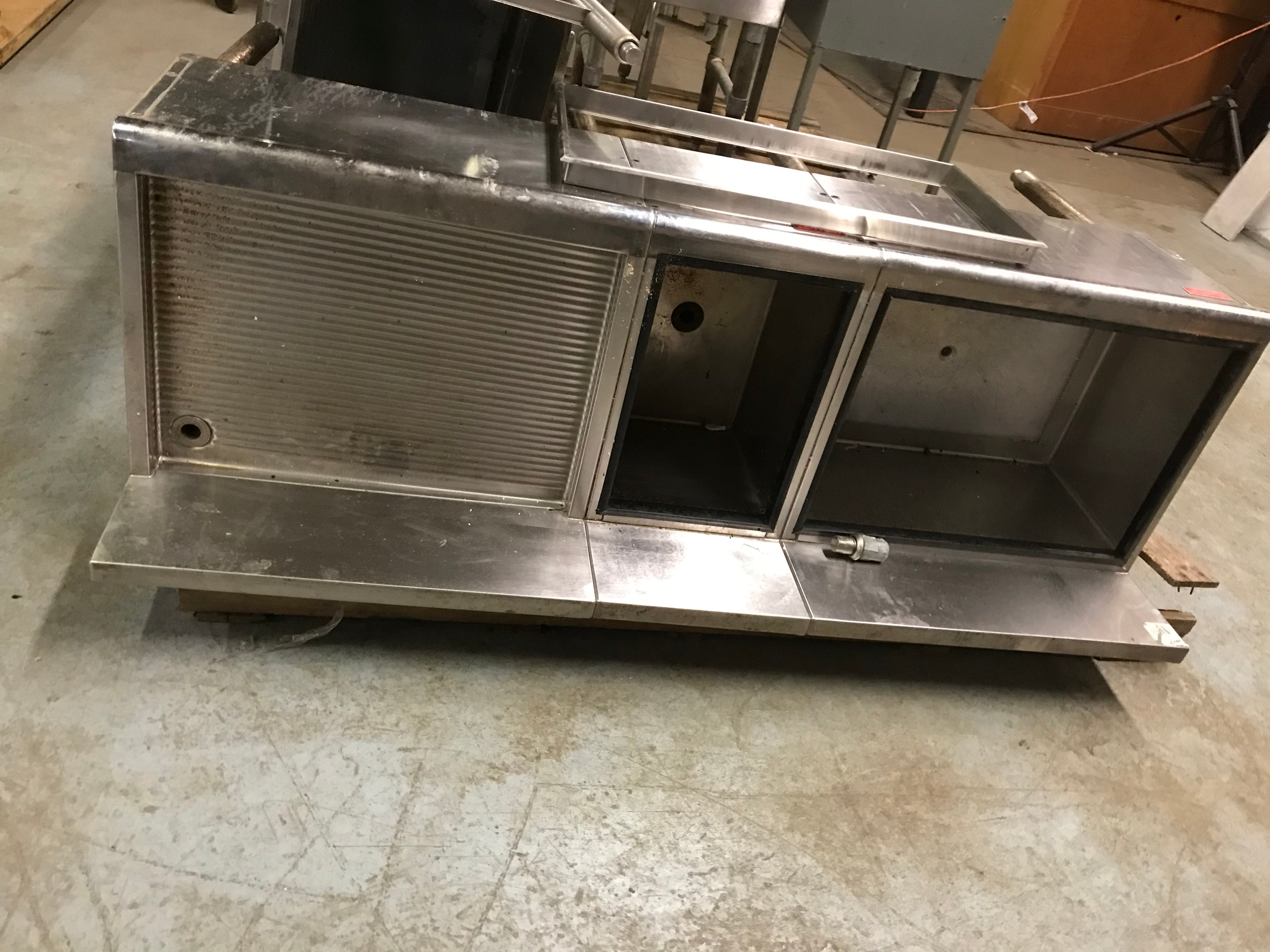 Stainless Steel  Bar Sink - Dual Sinks and End Drain Boards 84"