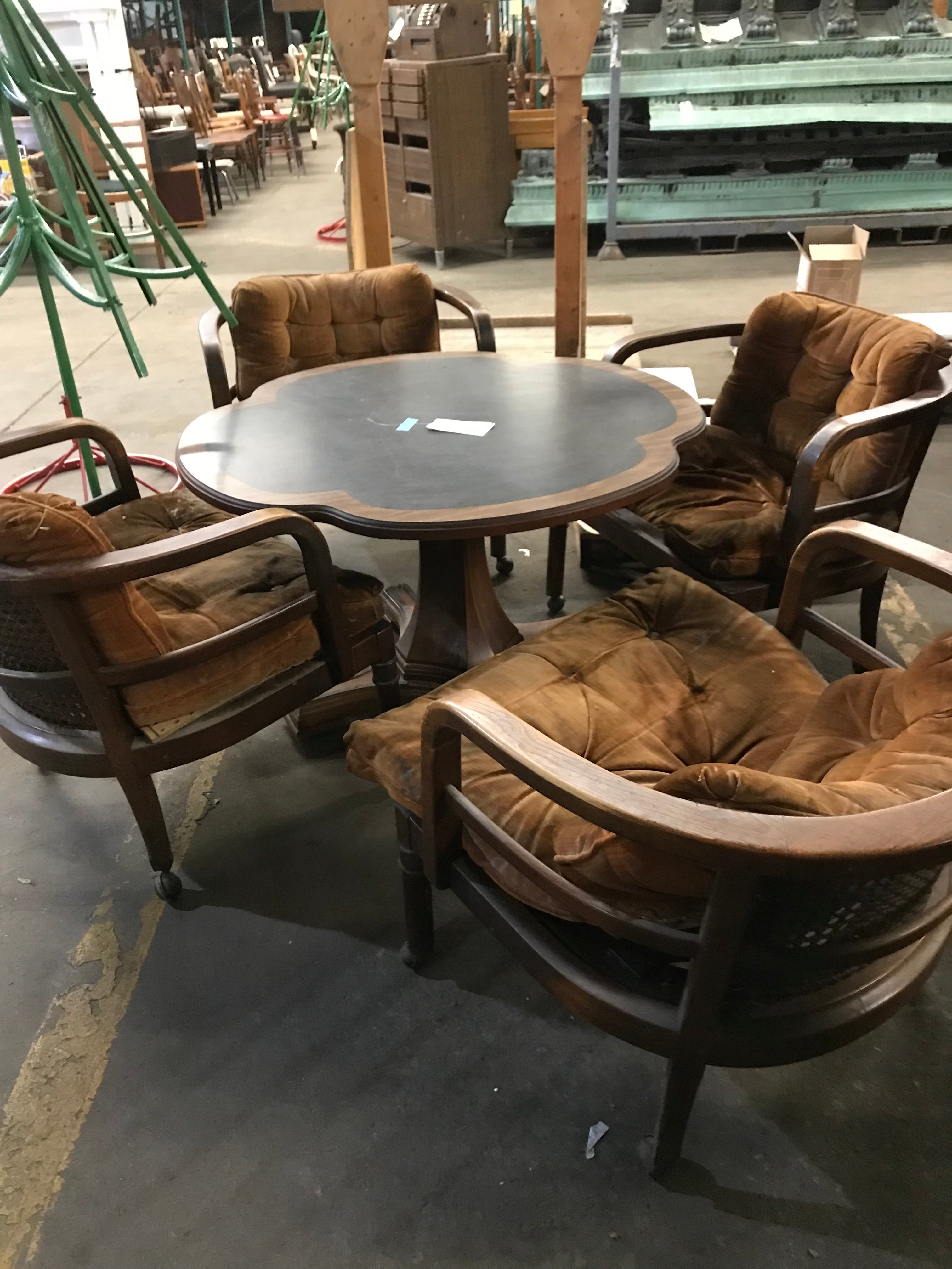 Game Table and Chair (4) Set