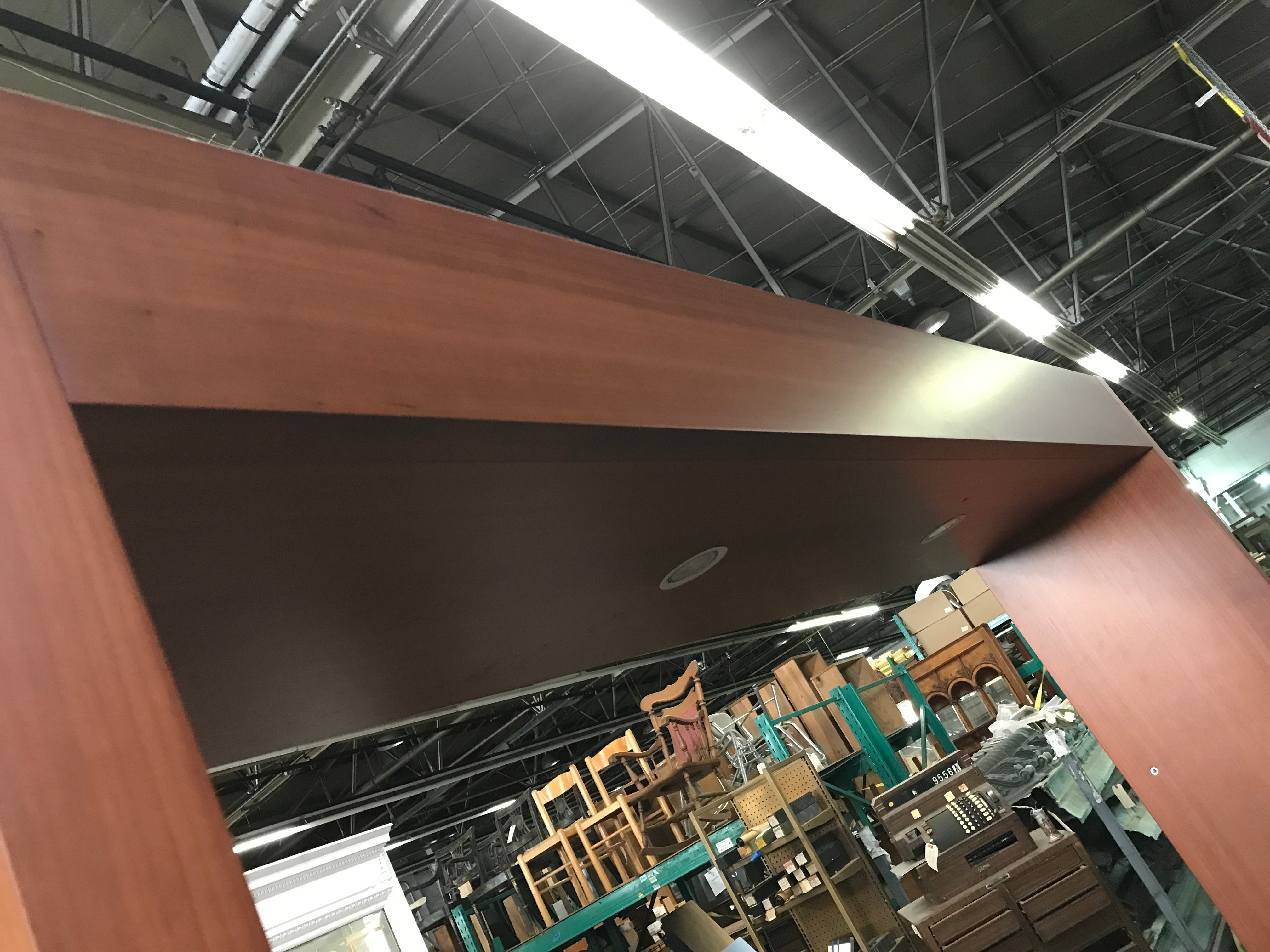 Double Sided Open Display Case w/ Electric & Glass Shelves