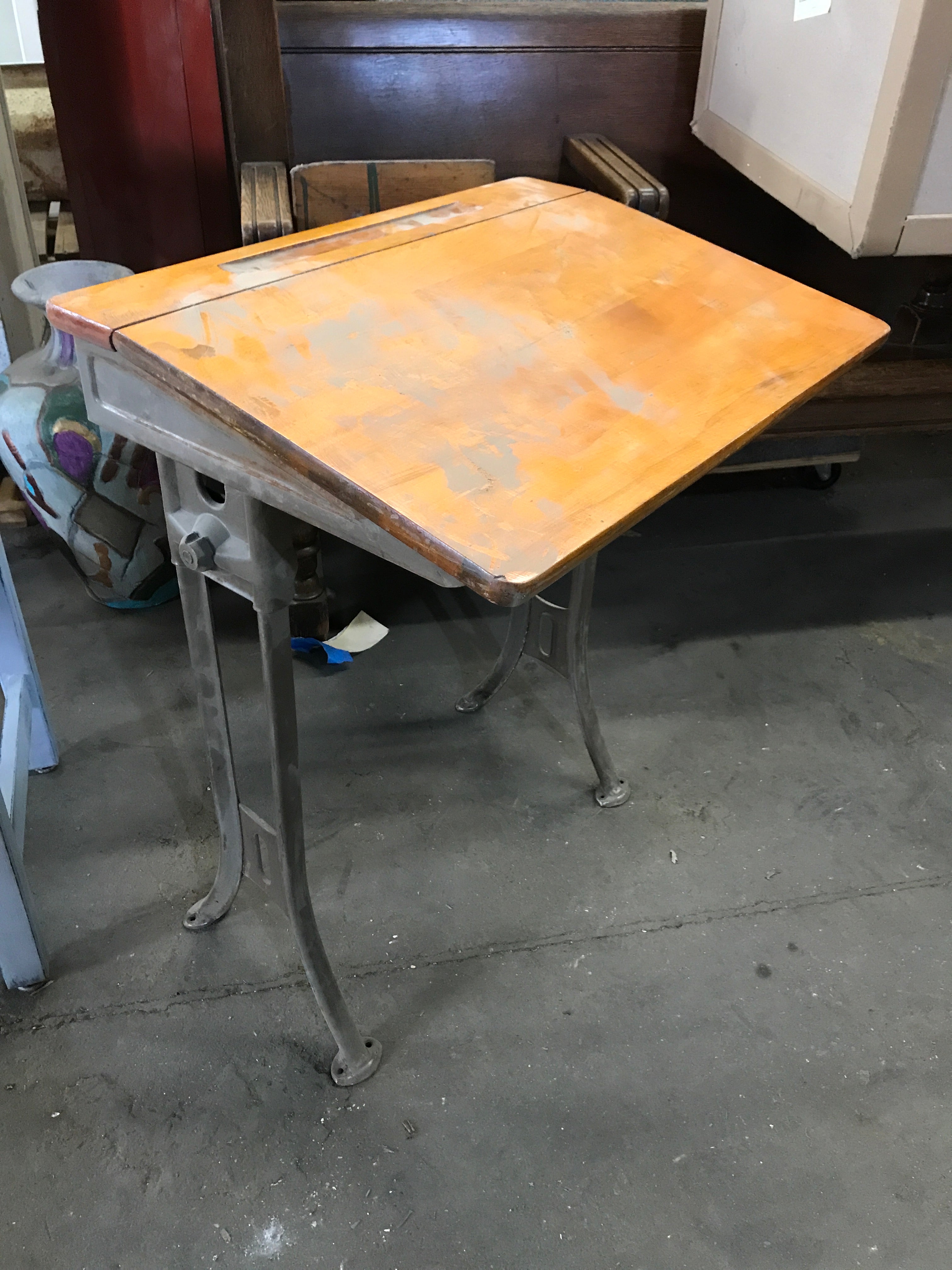 School Desk Adjustable Legs
