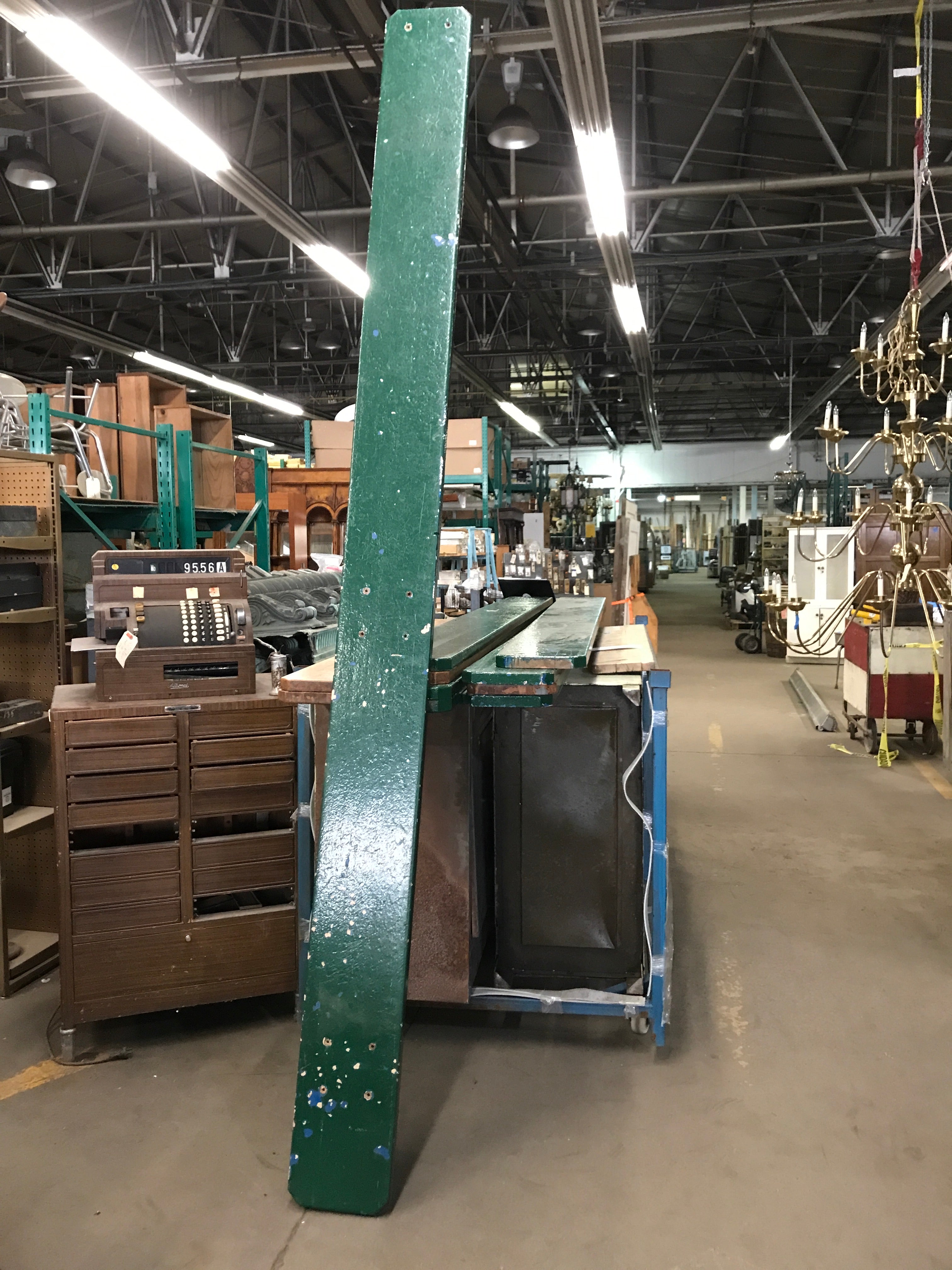 Locker Room Maple Bench - Painted Green