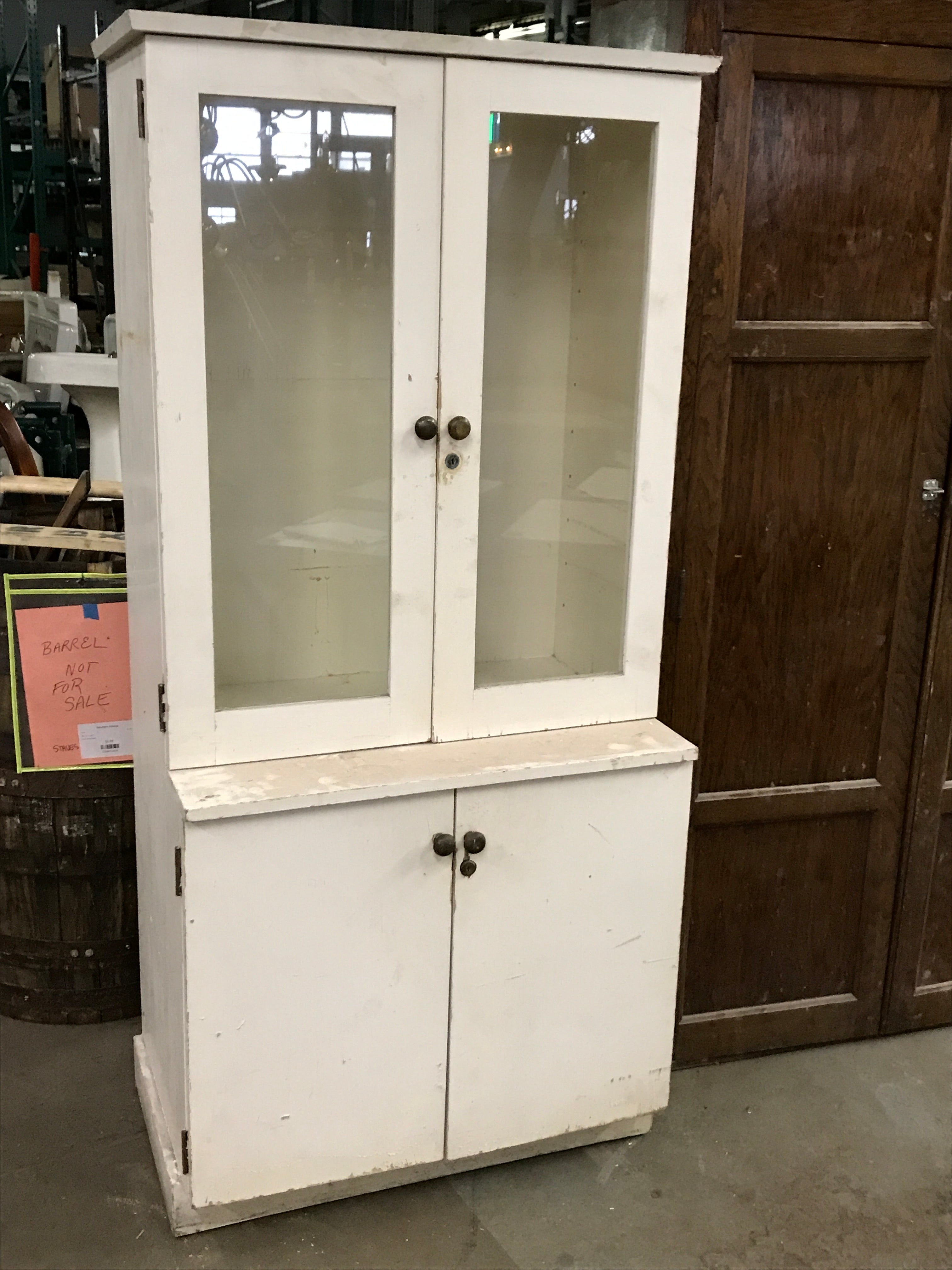 Wood storage cabinet