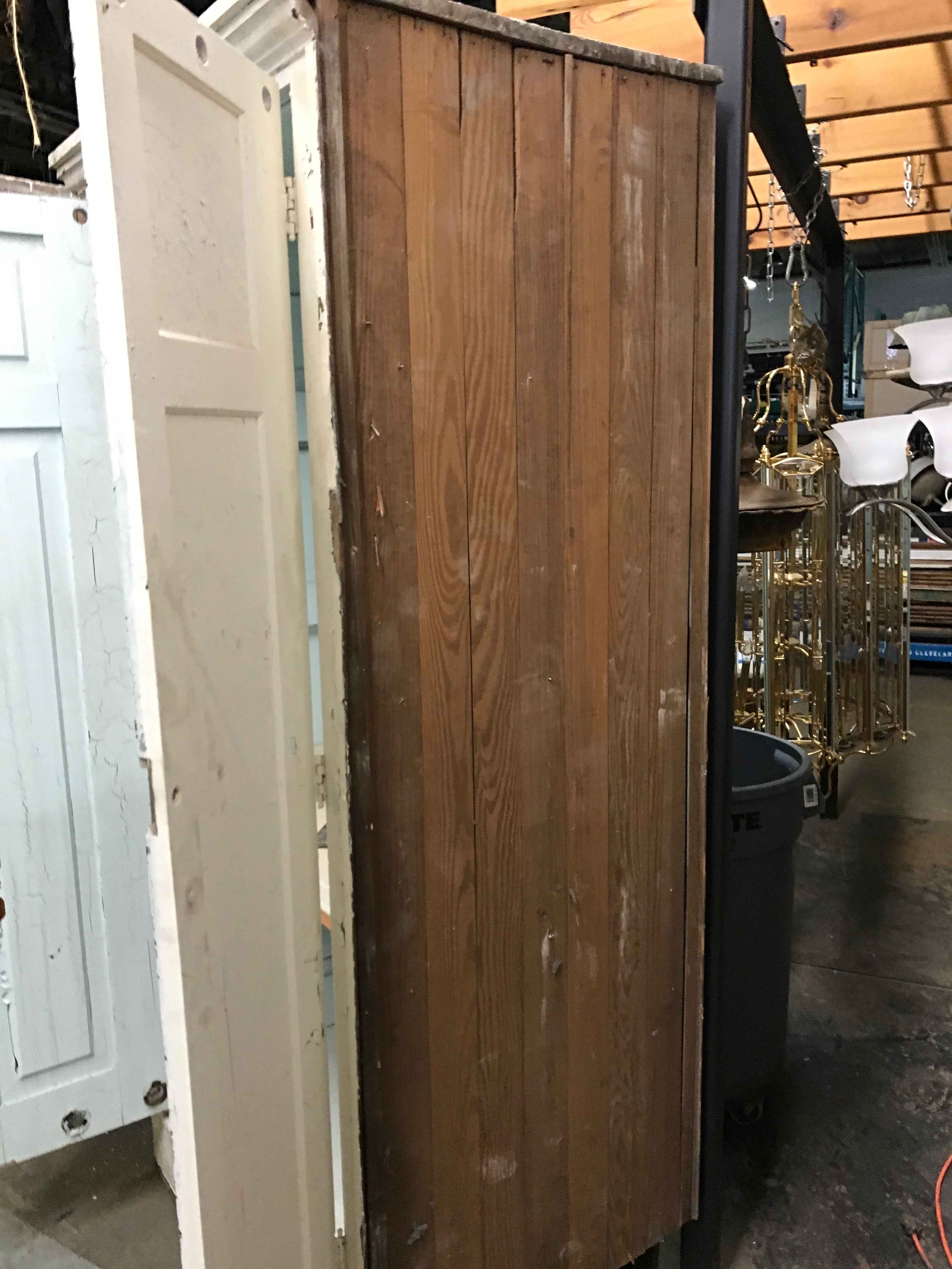 Wood storage cabinet- wardrobe