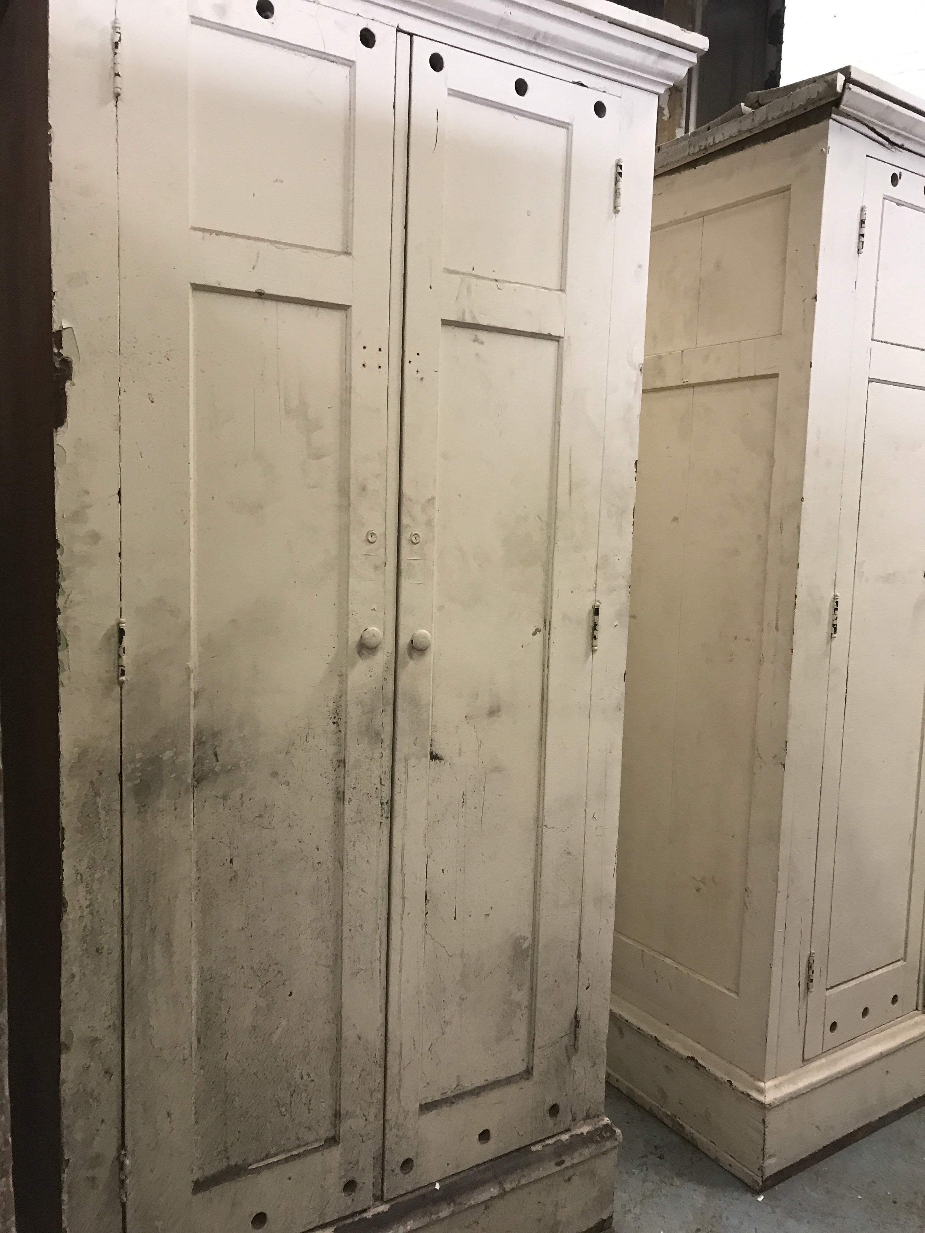 Solid wood built in storage cabinet