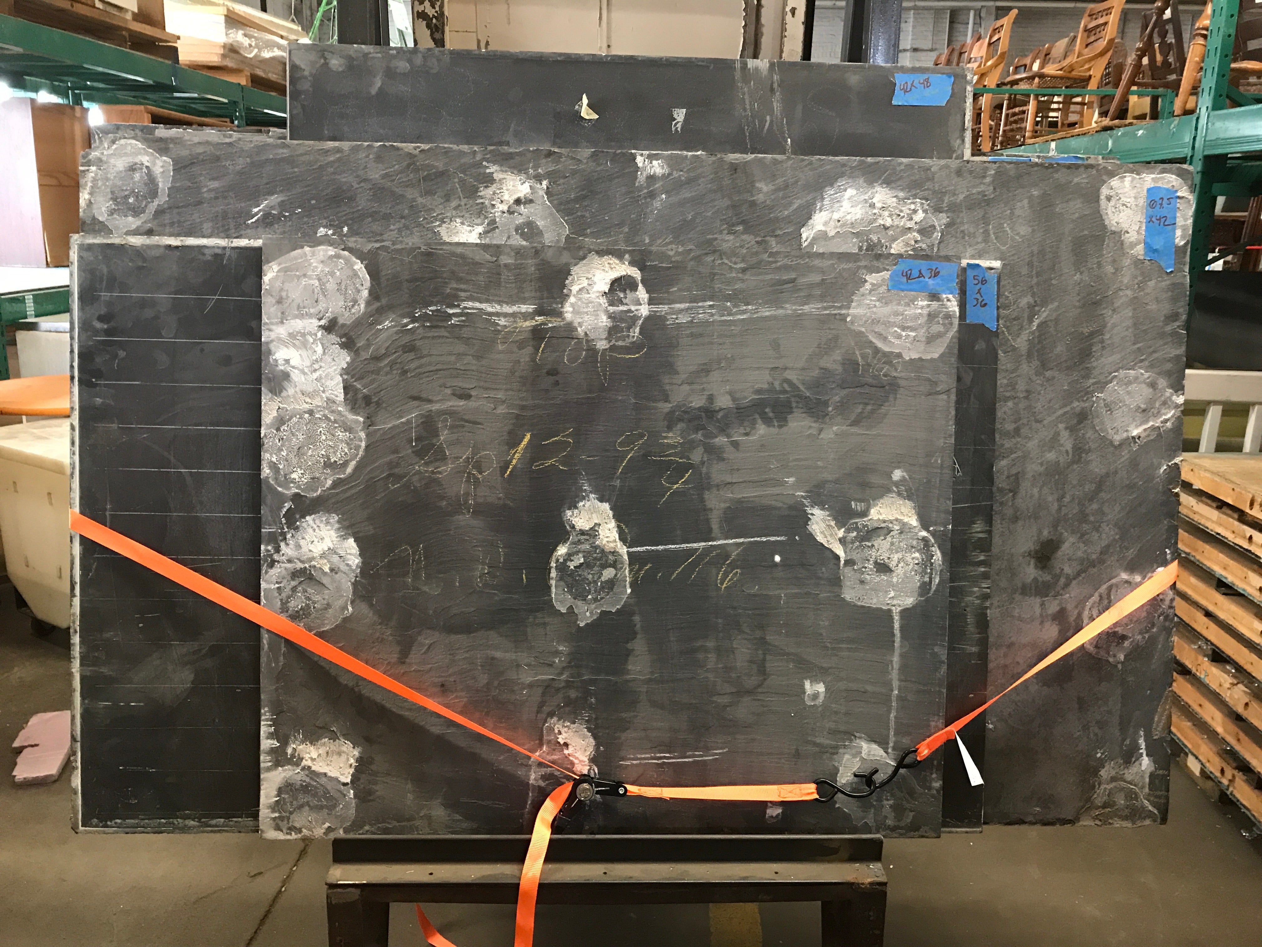 Black slate chalk board