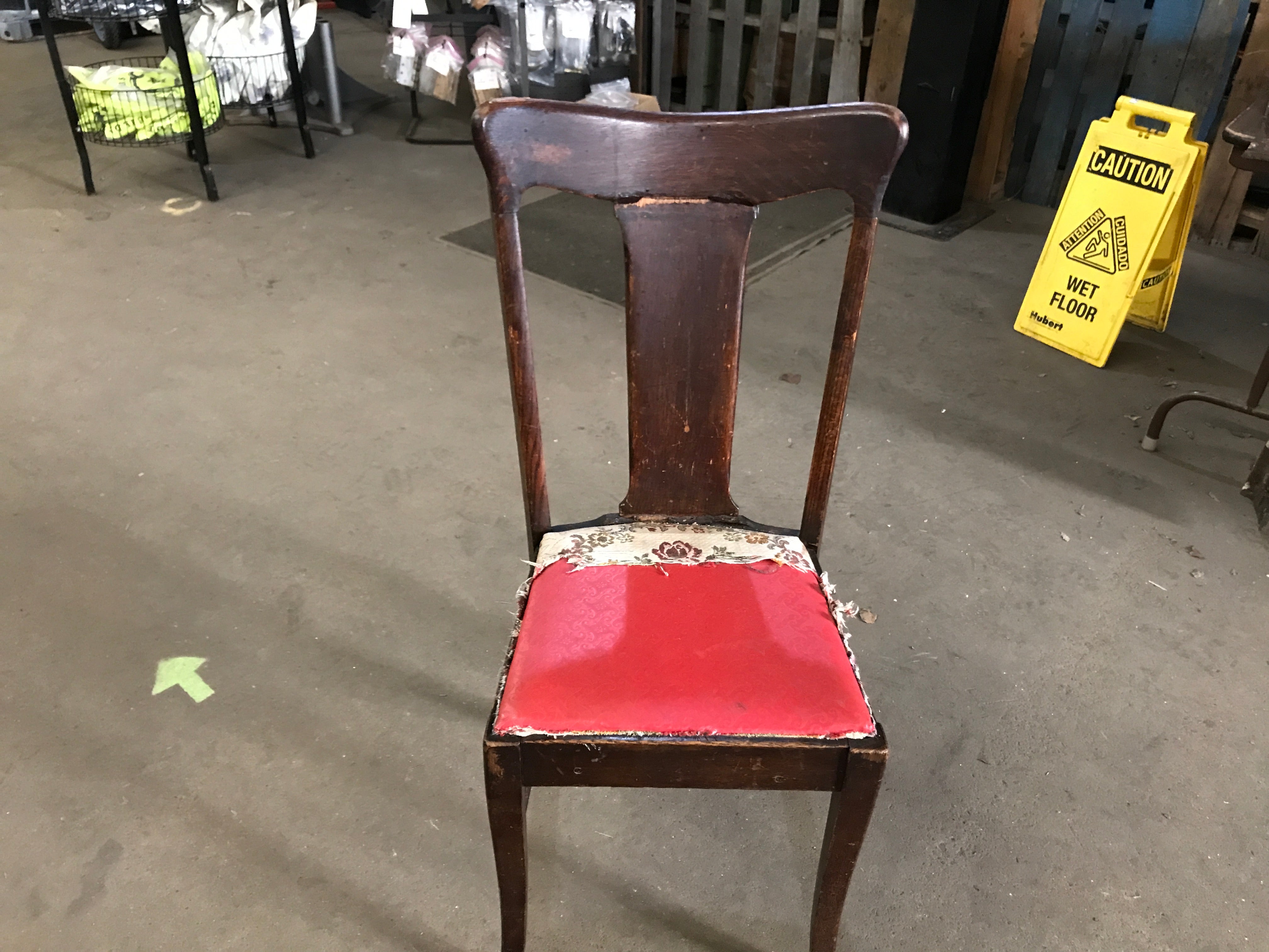 Stained chair
