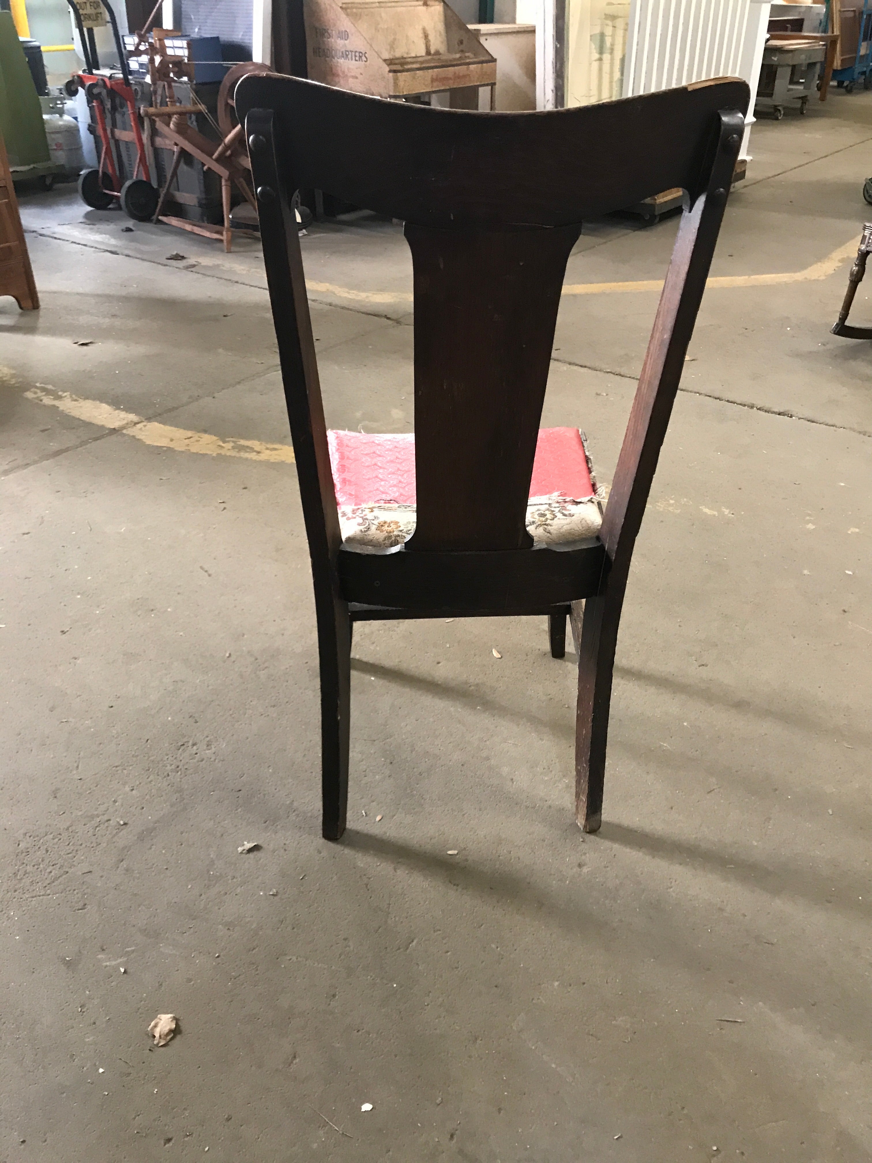 Stained chair