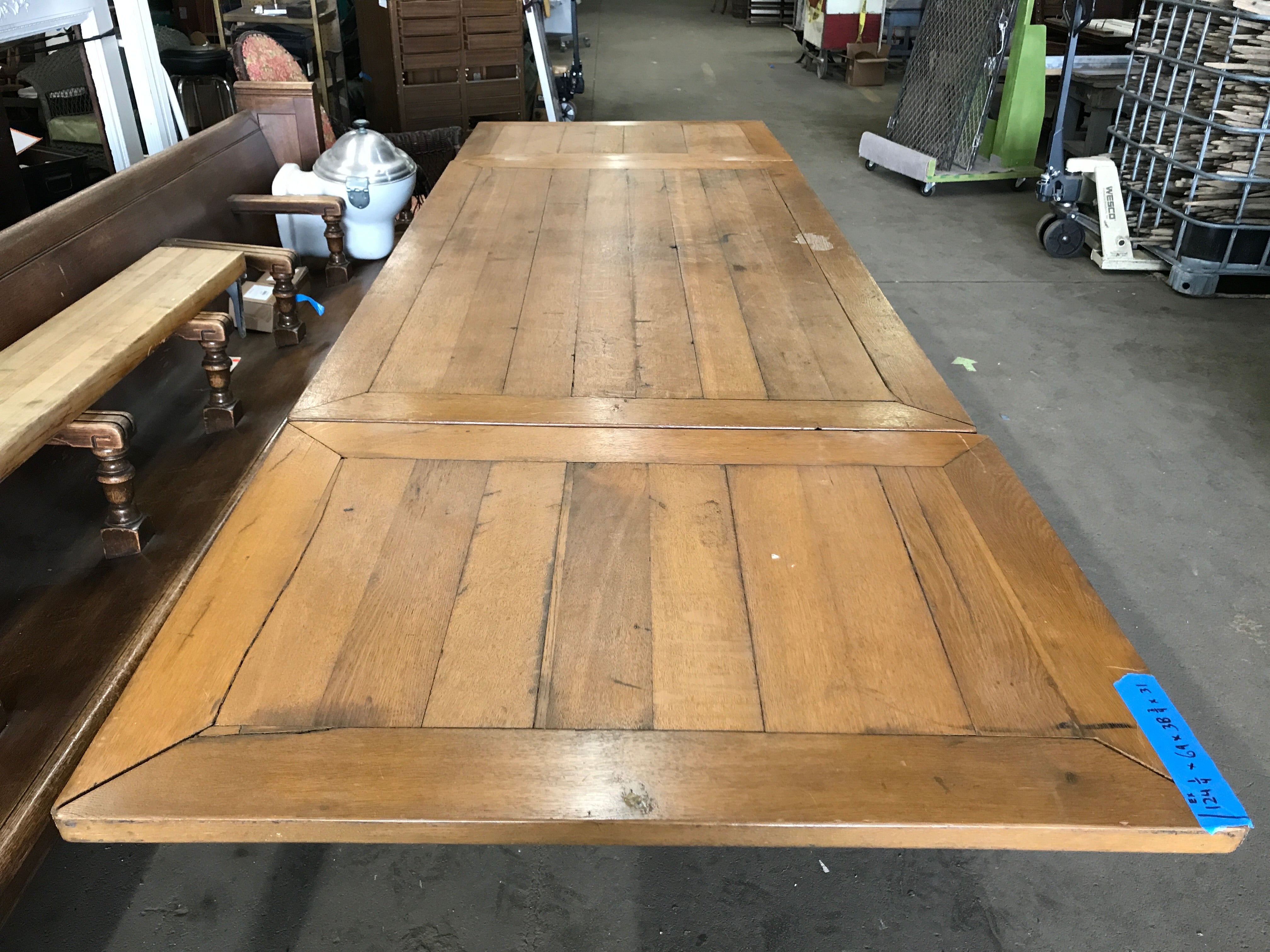 Oak Antique Dining Table W/ Exentions