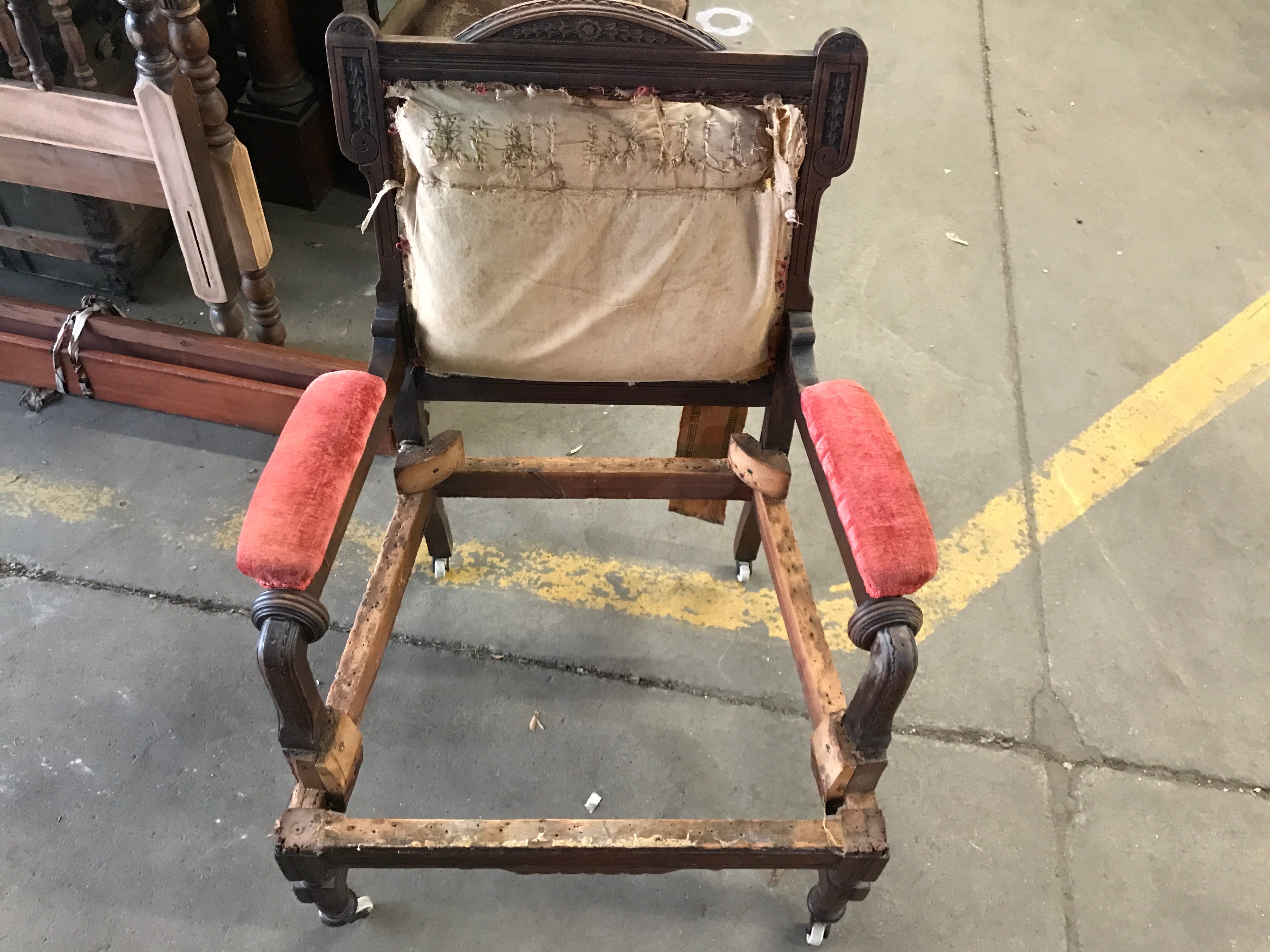 Eastlake satee chair and love seat
