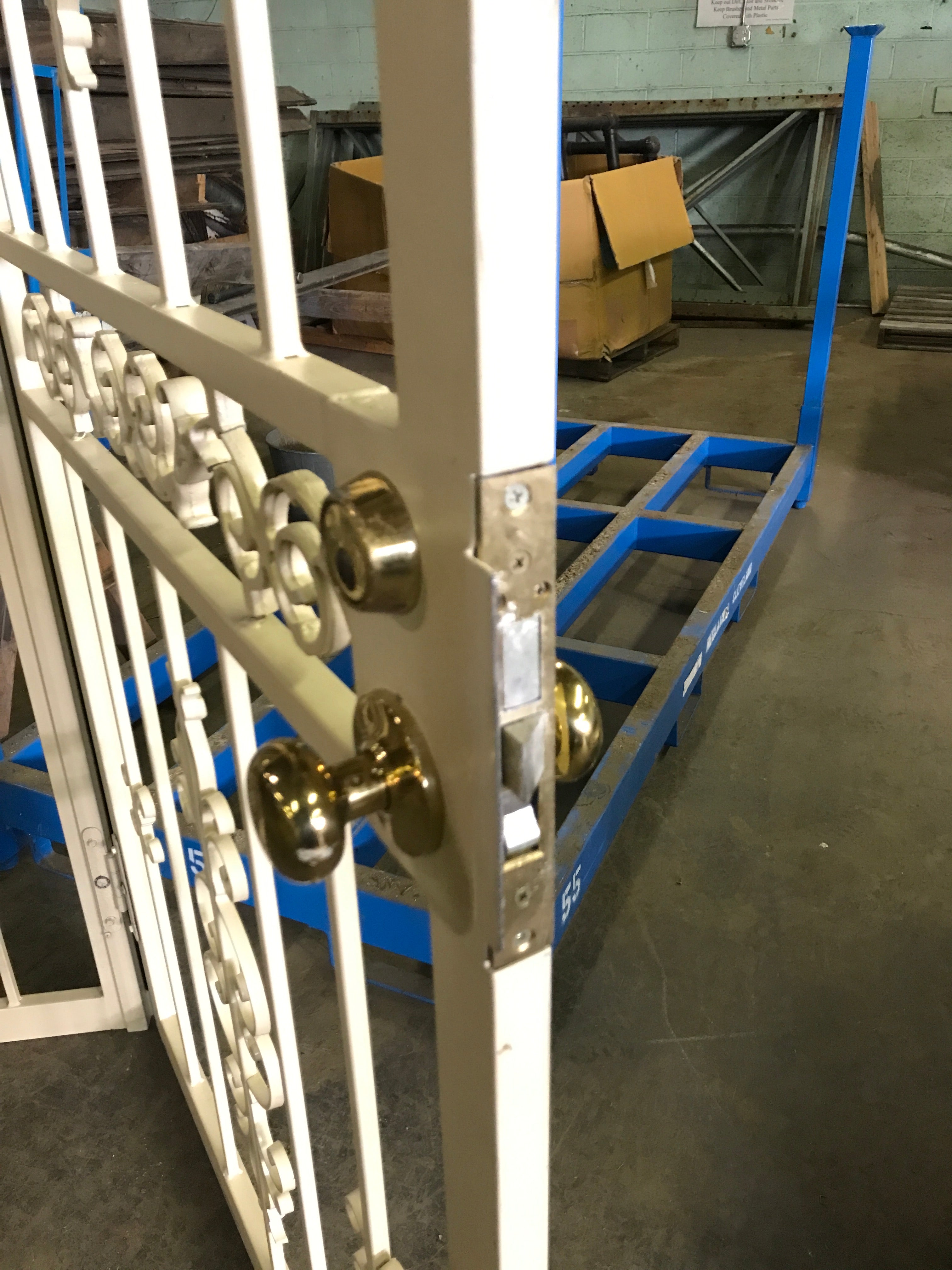 Double door security door