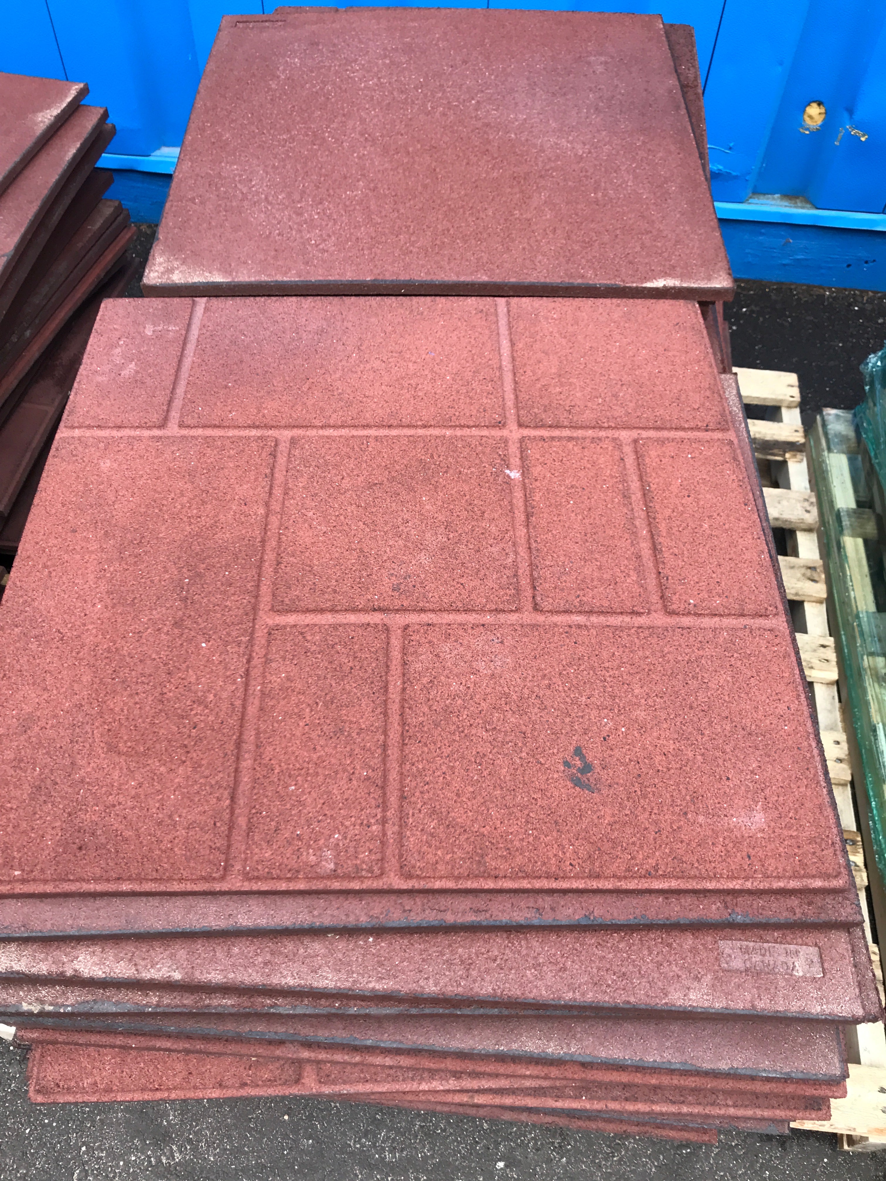 24x24 rubber paver tile