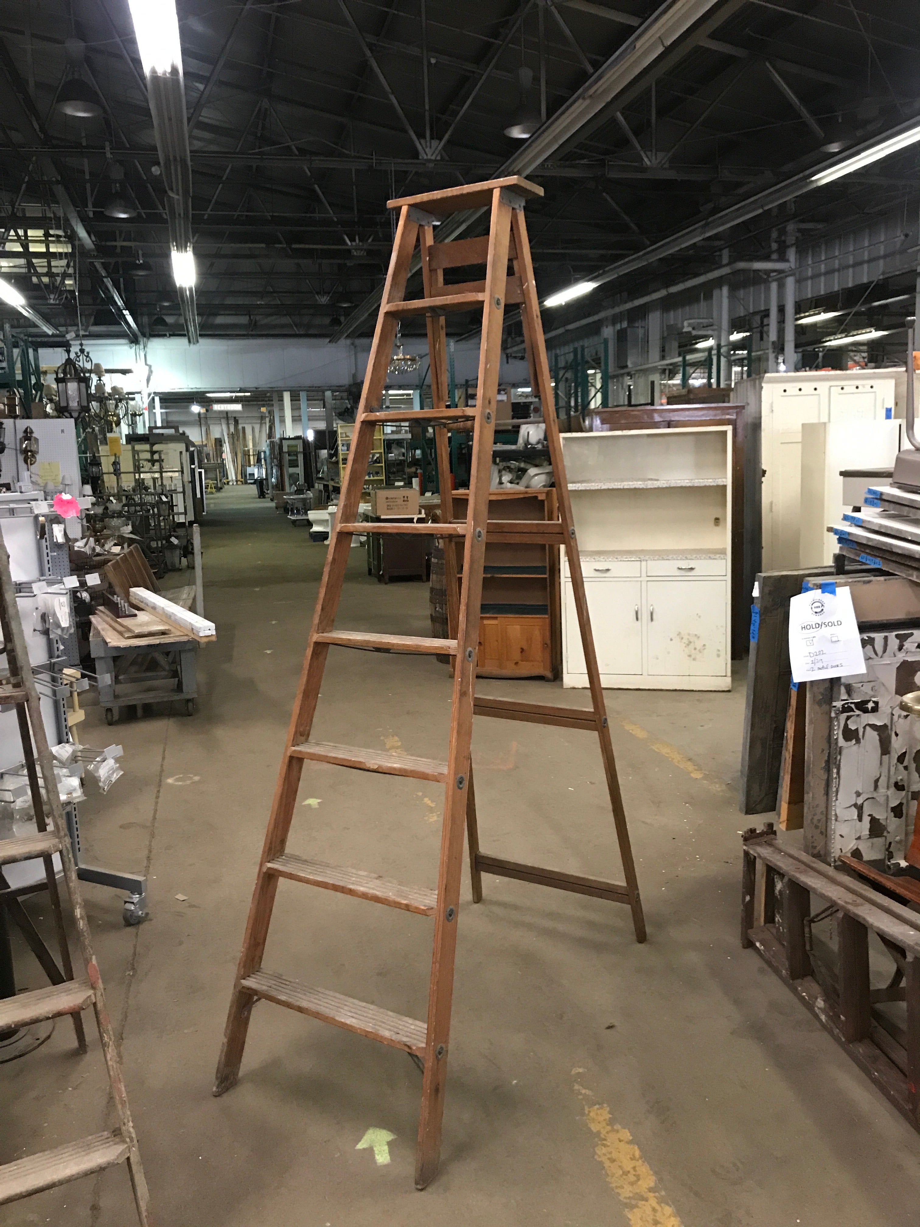 Wooden ladder for display purposes 8ft