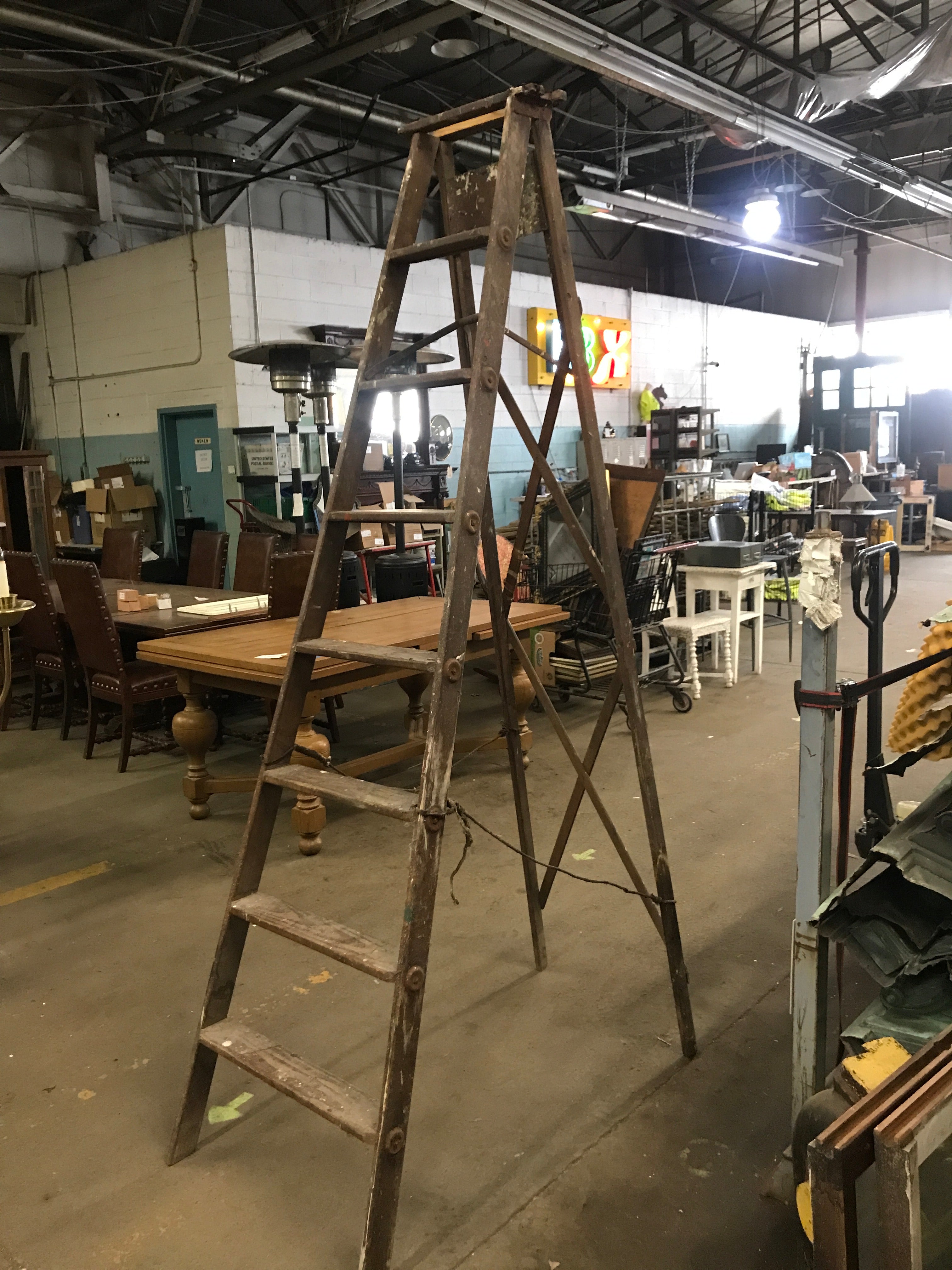 Wooden ladder for display purposes 8’