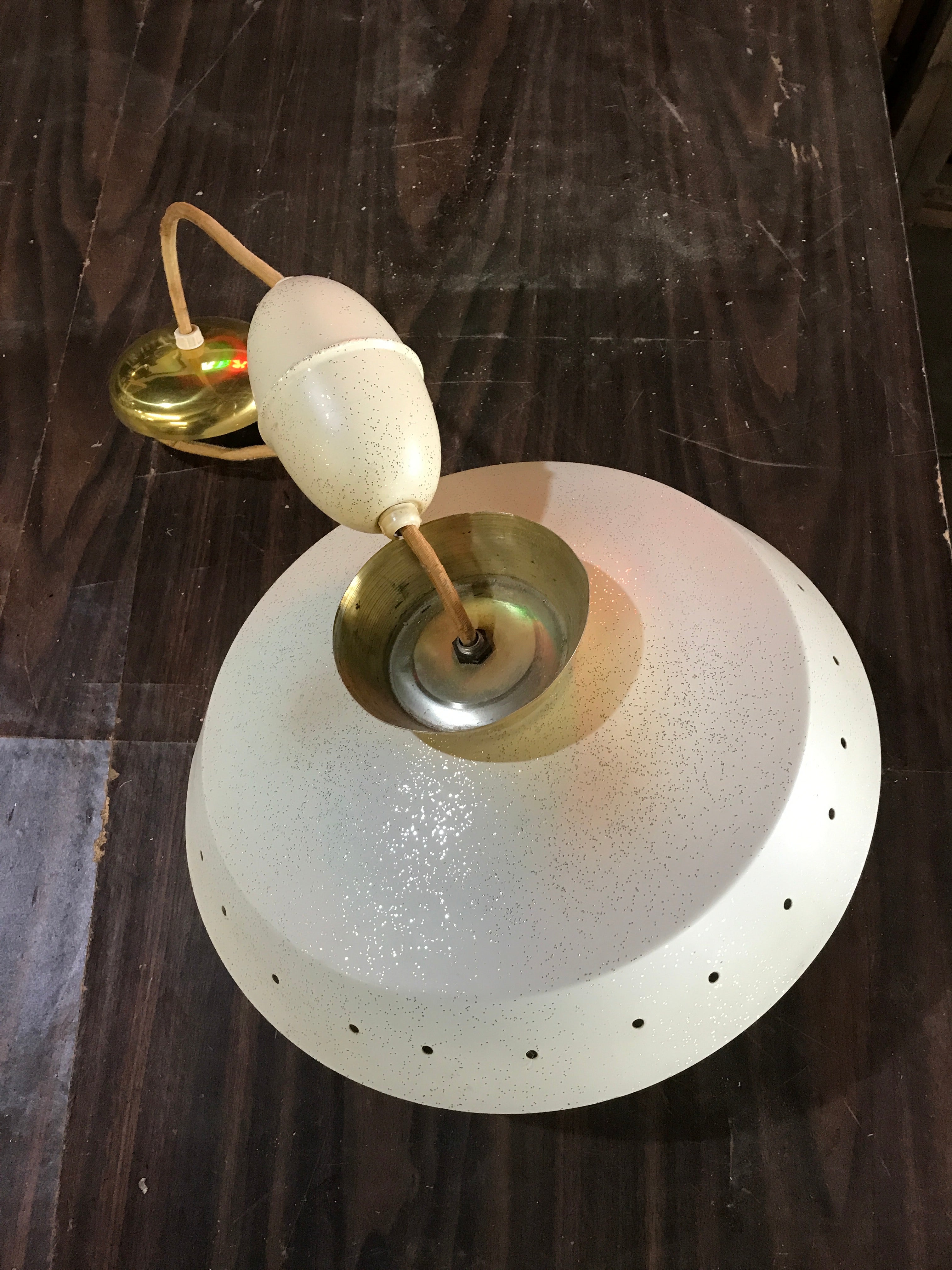 White ceiling pan light