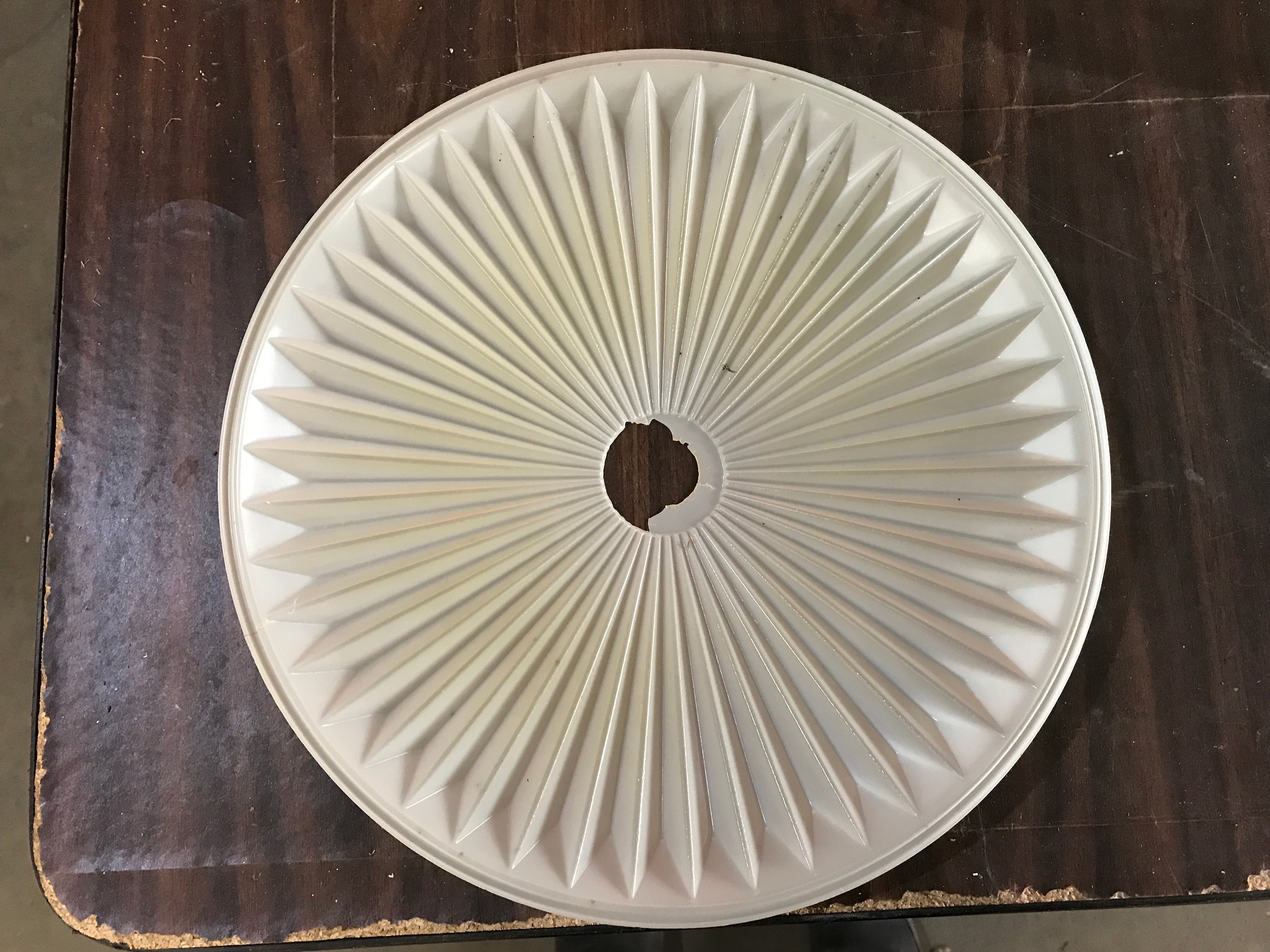 White ceiling pan light