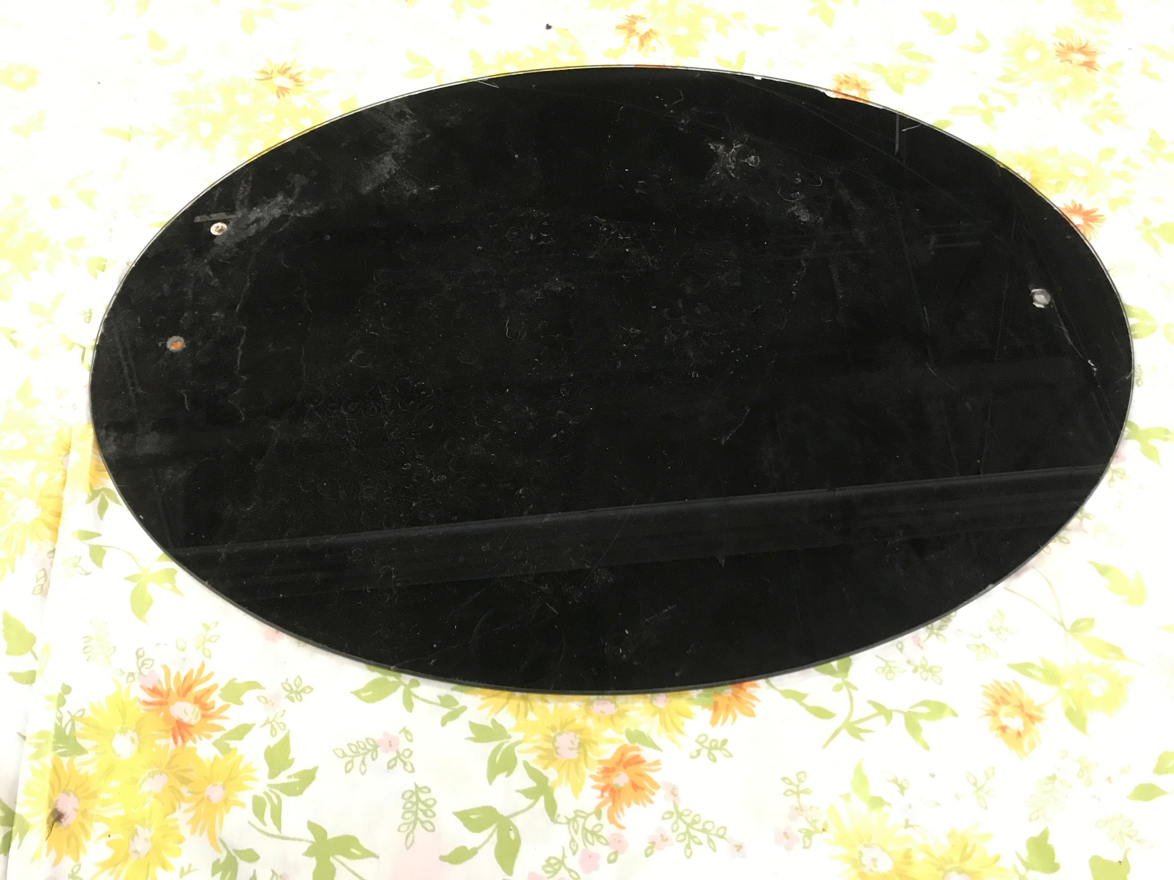 Black signage glass