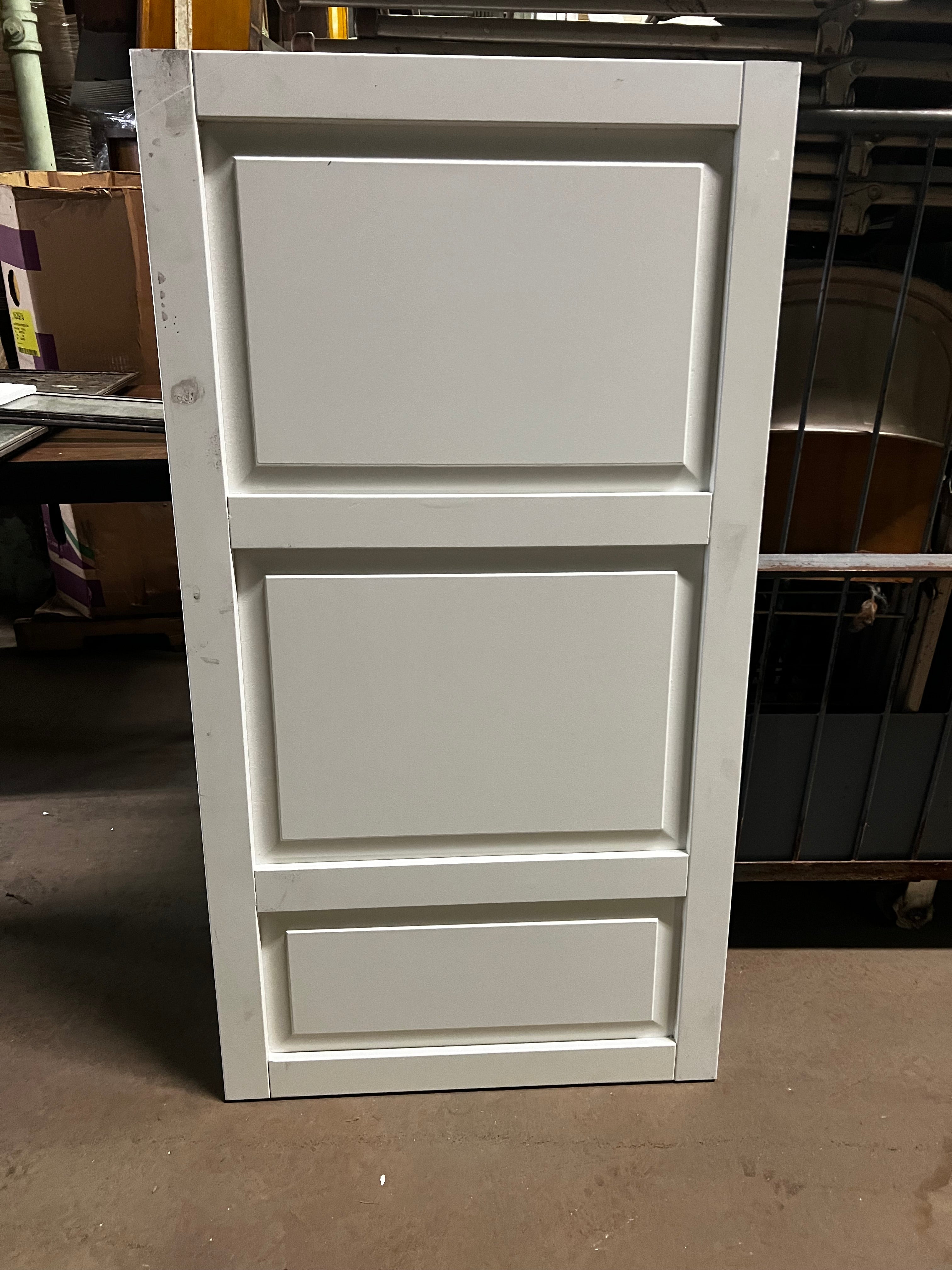 3 Panel White Door