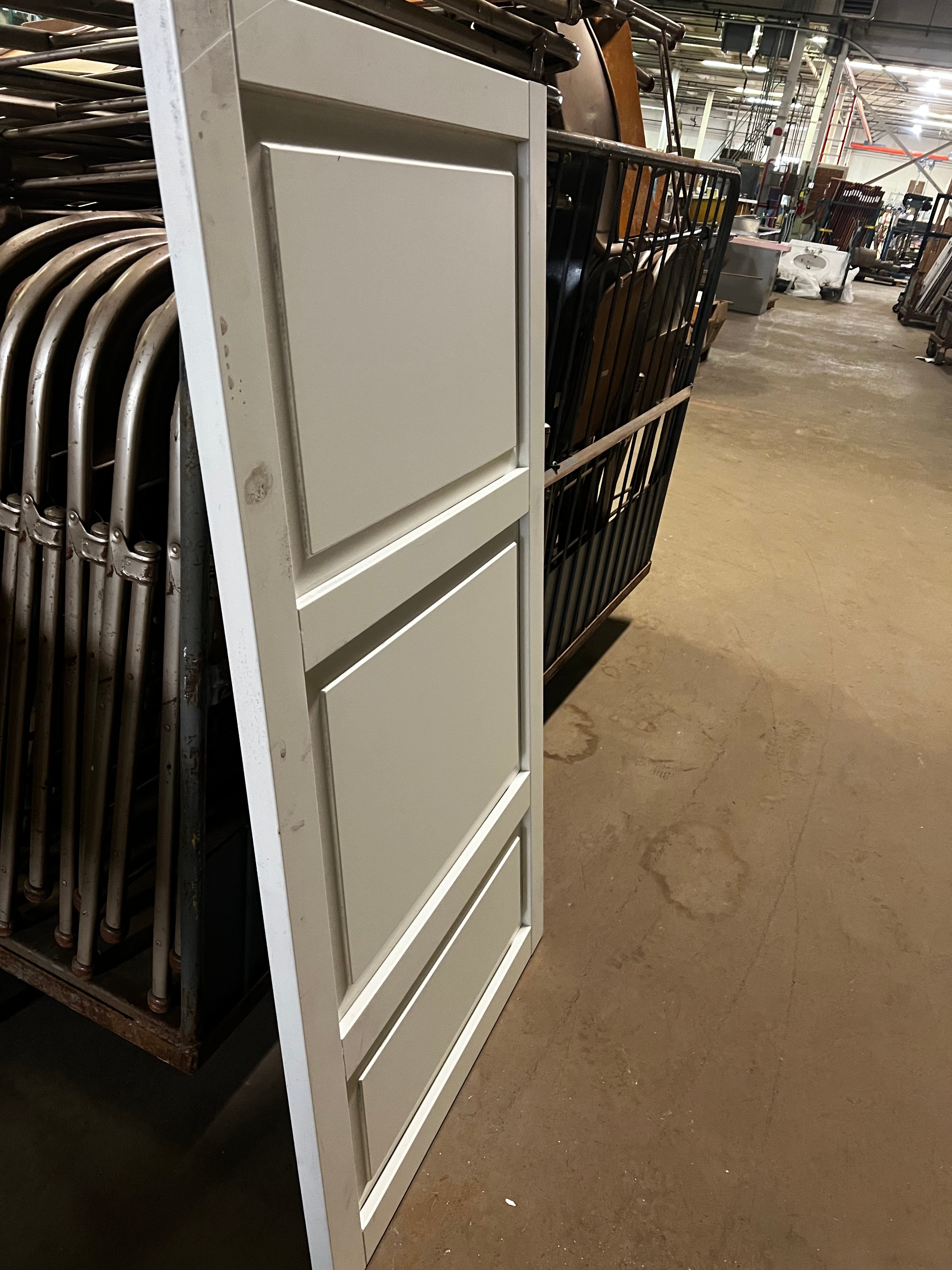 3 Panel White Door