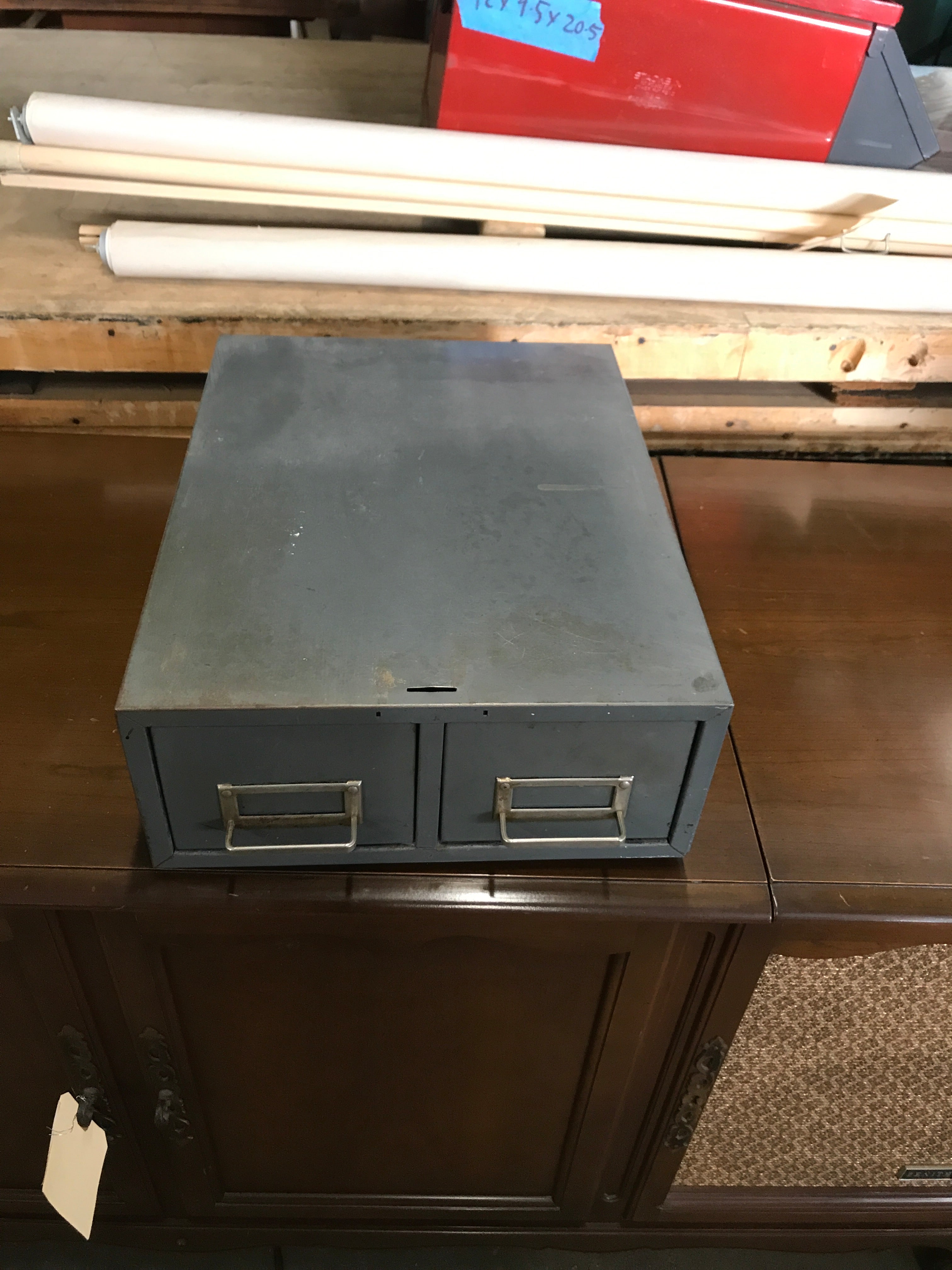 Metal card file