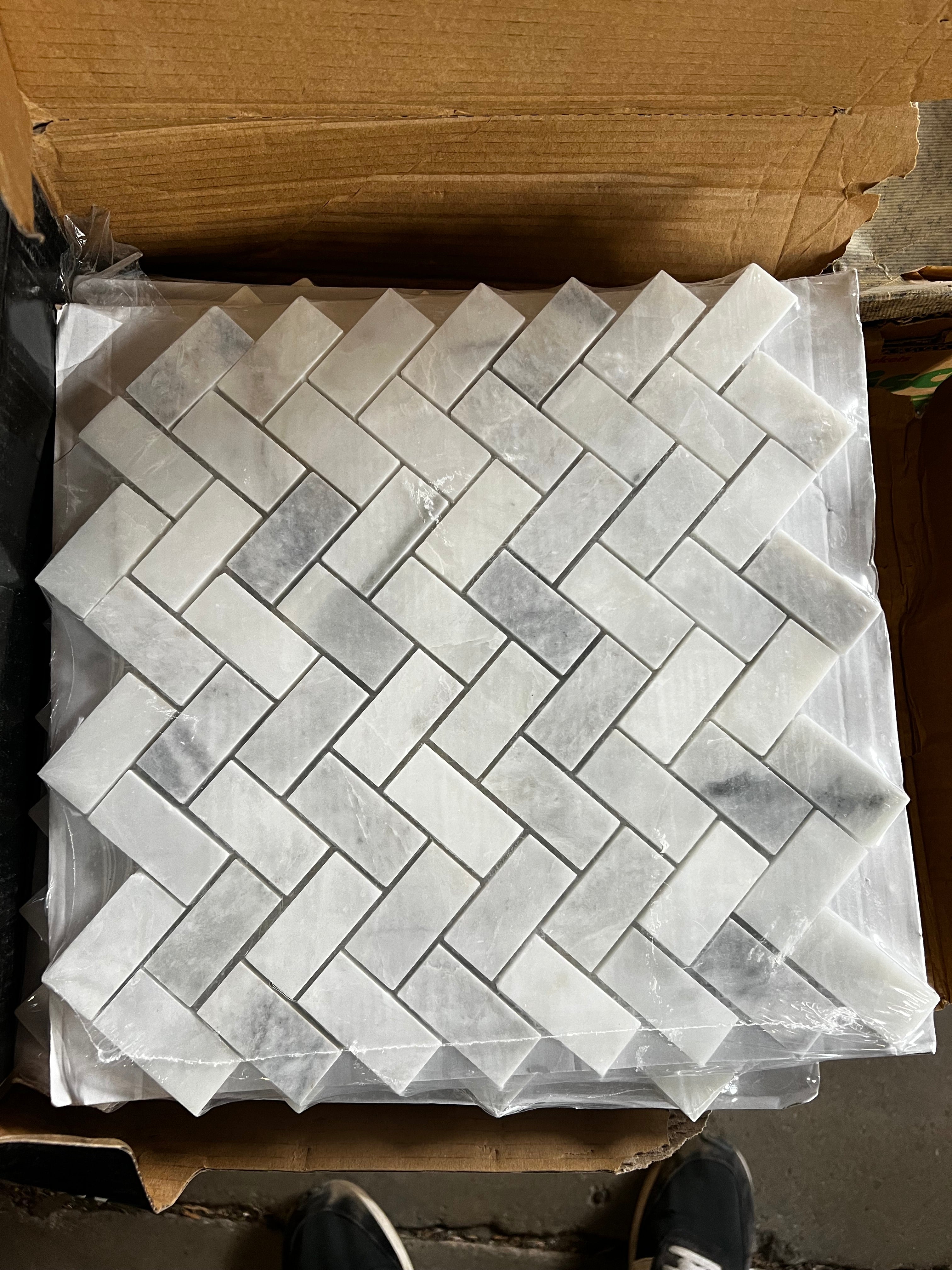 Grecian herringbone tile