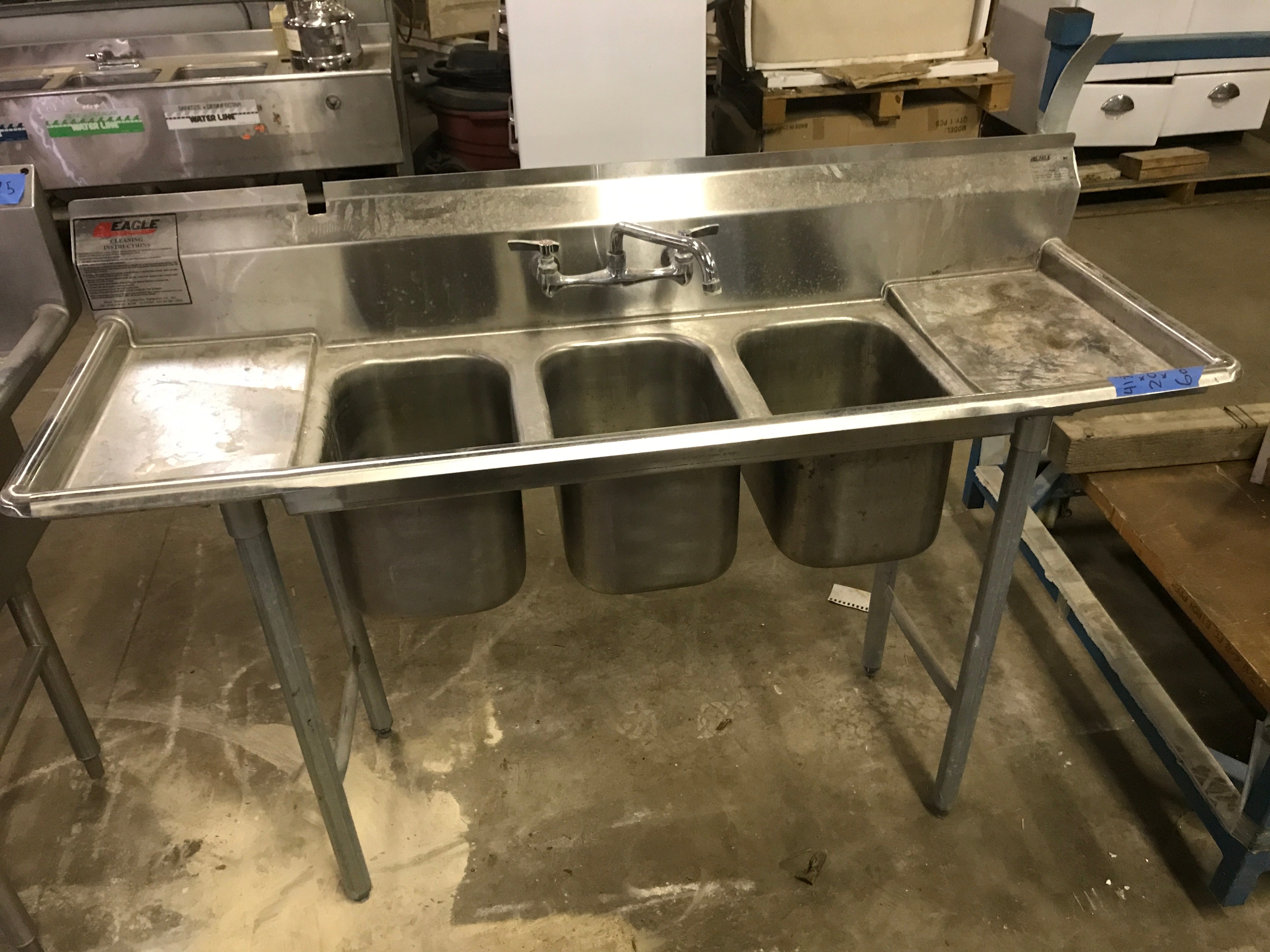 3 compartment sink