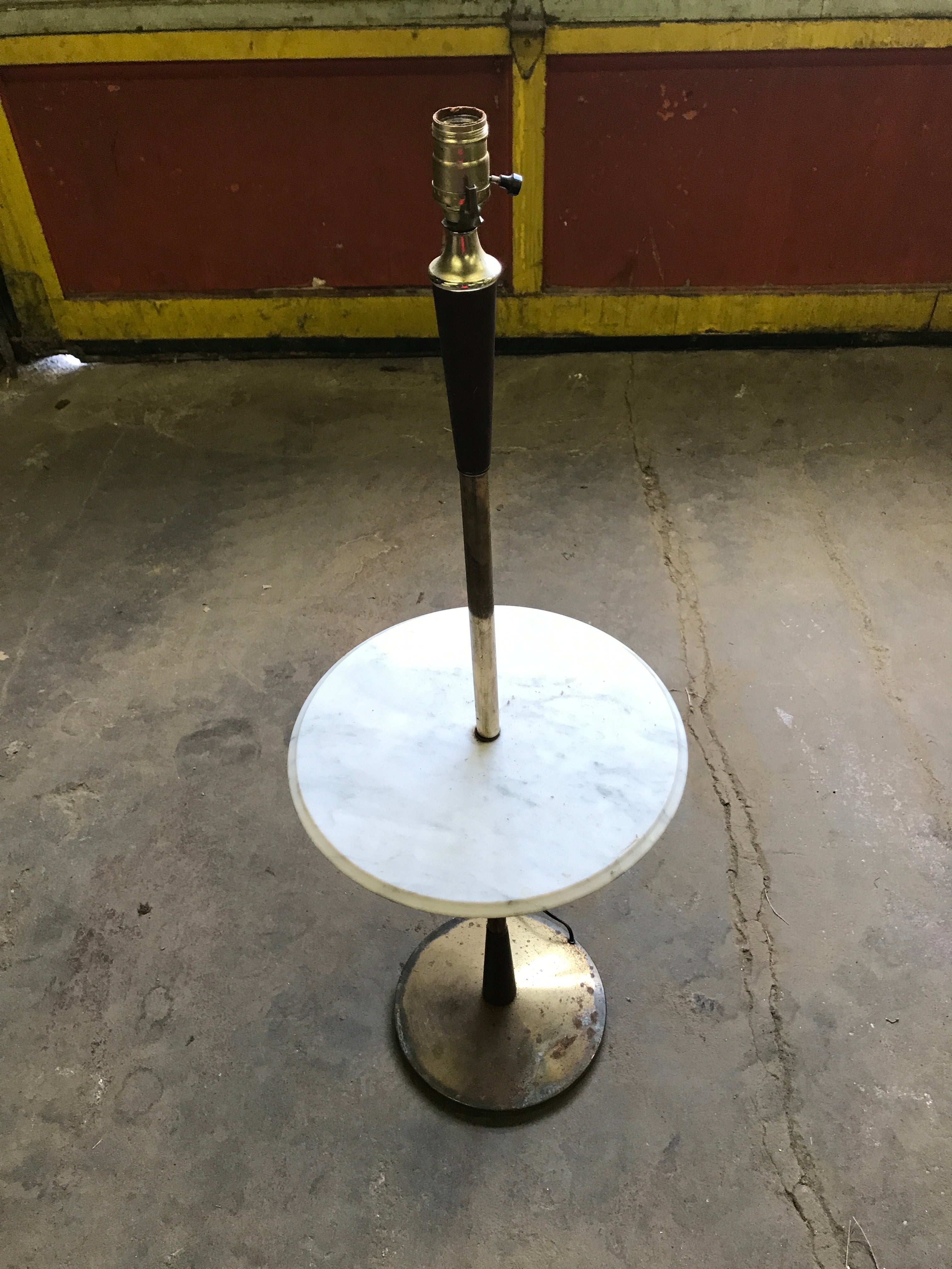 Lamp stand with table