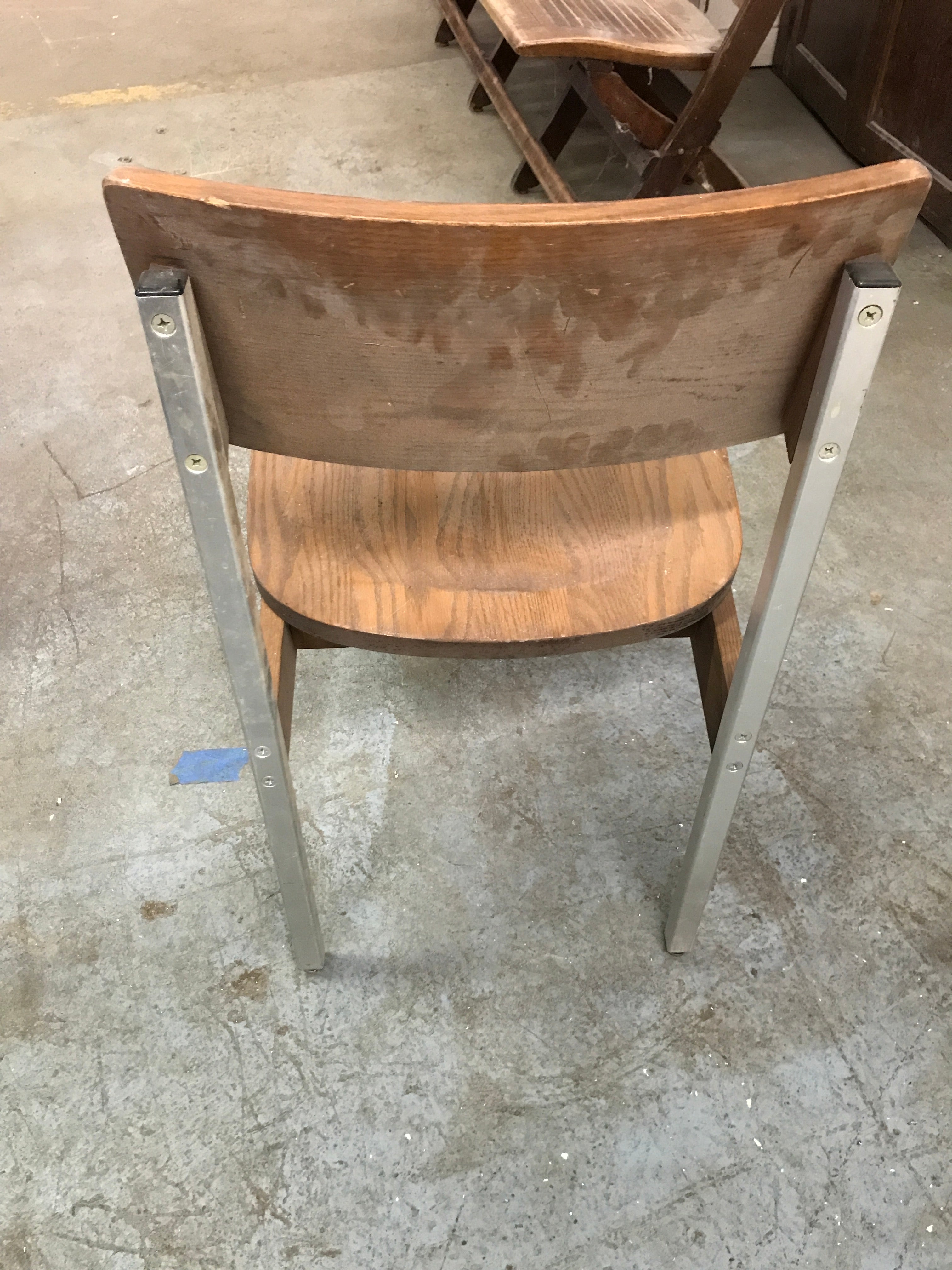 Wood and Metal Chair
