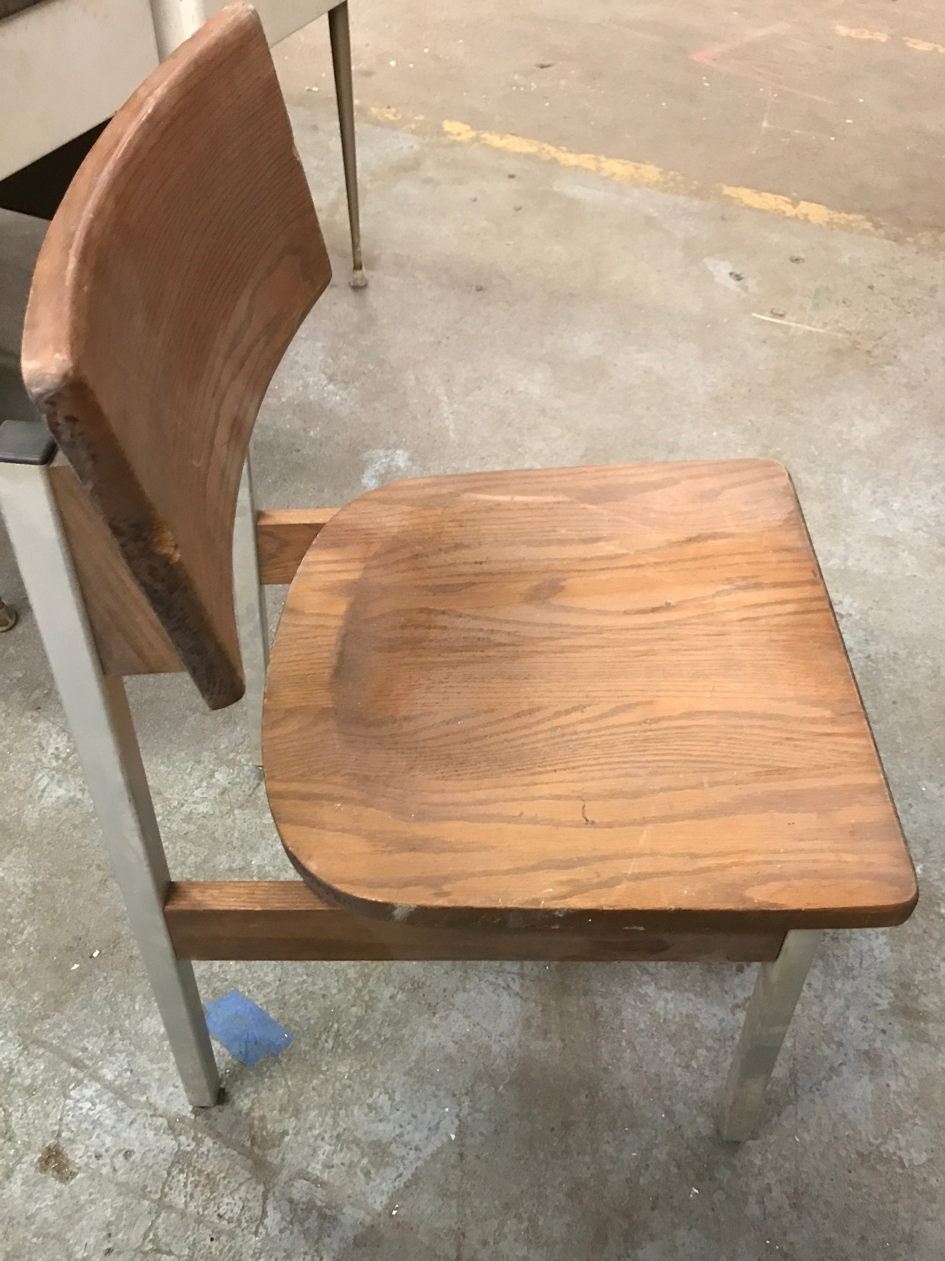 Wood and Metal Chair