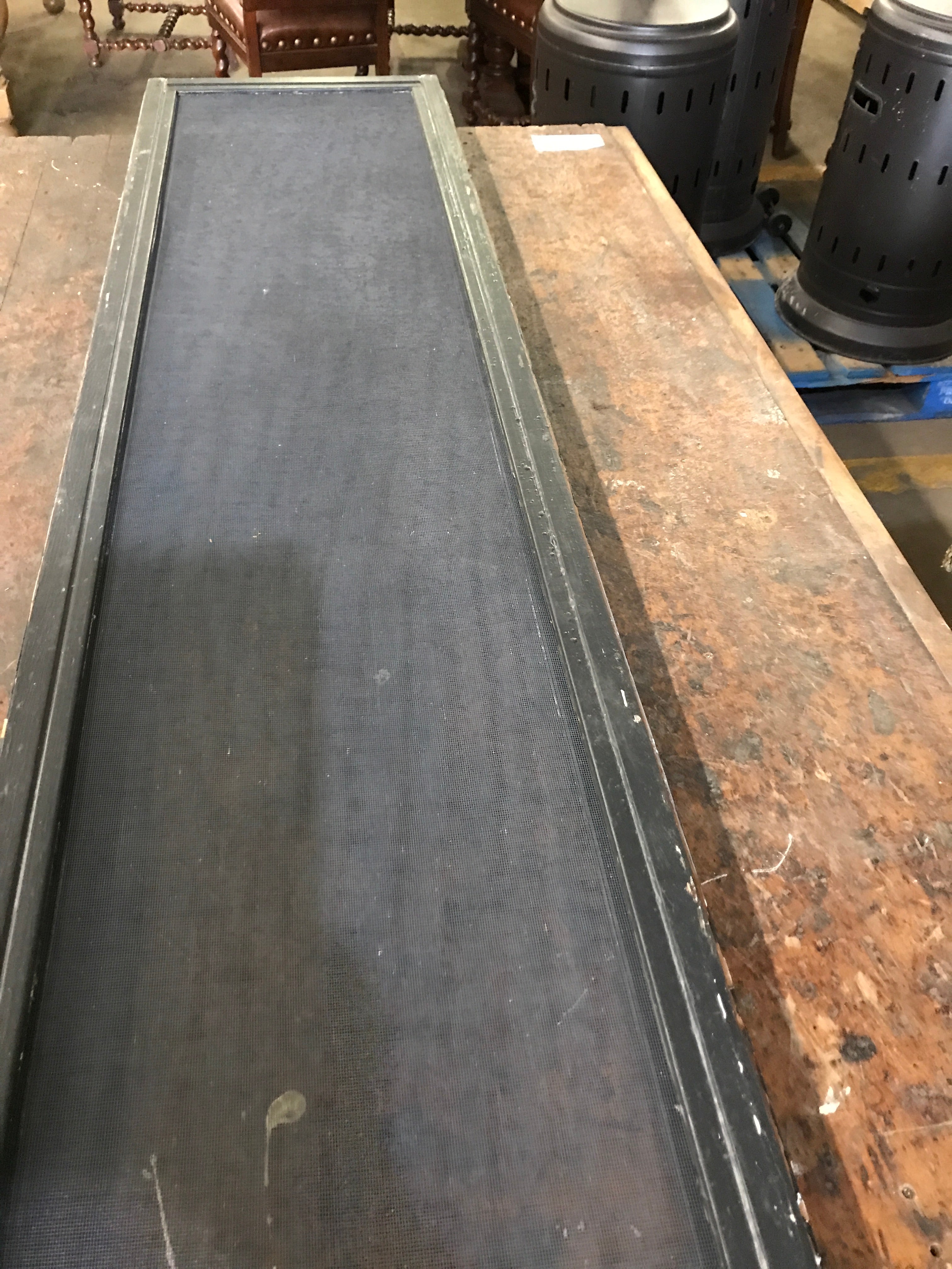Wooden frame window screen