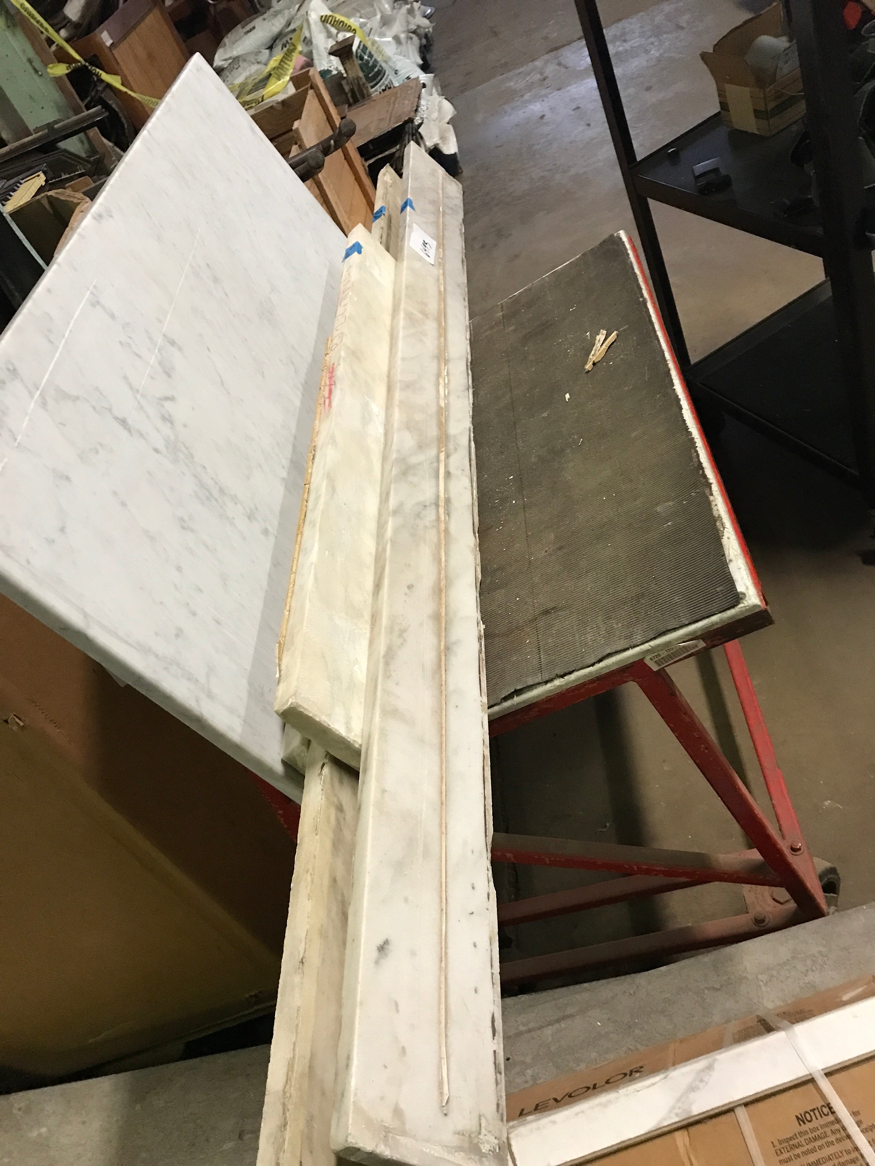 Marble counter pieces