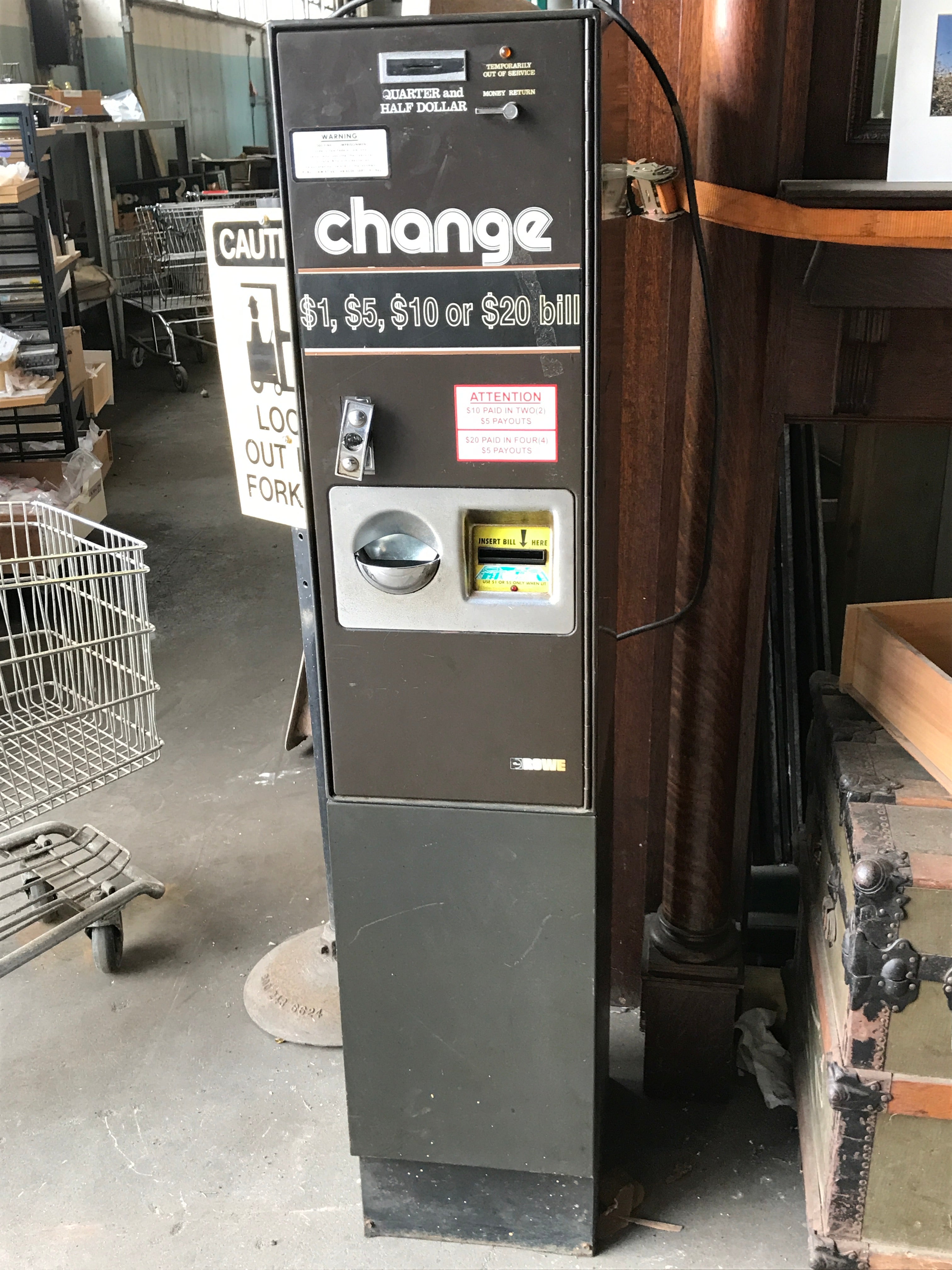 Change machine