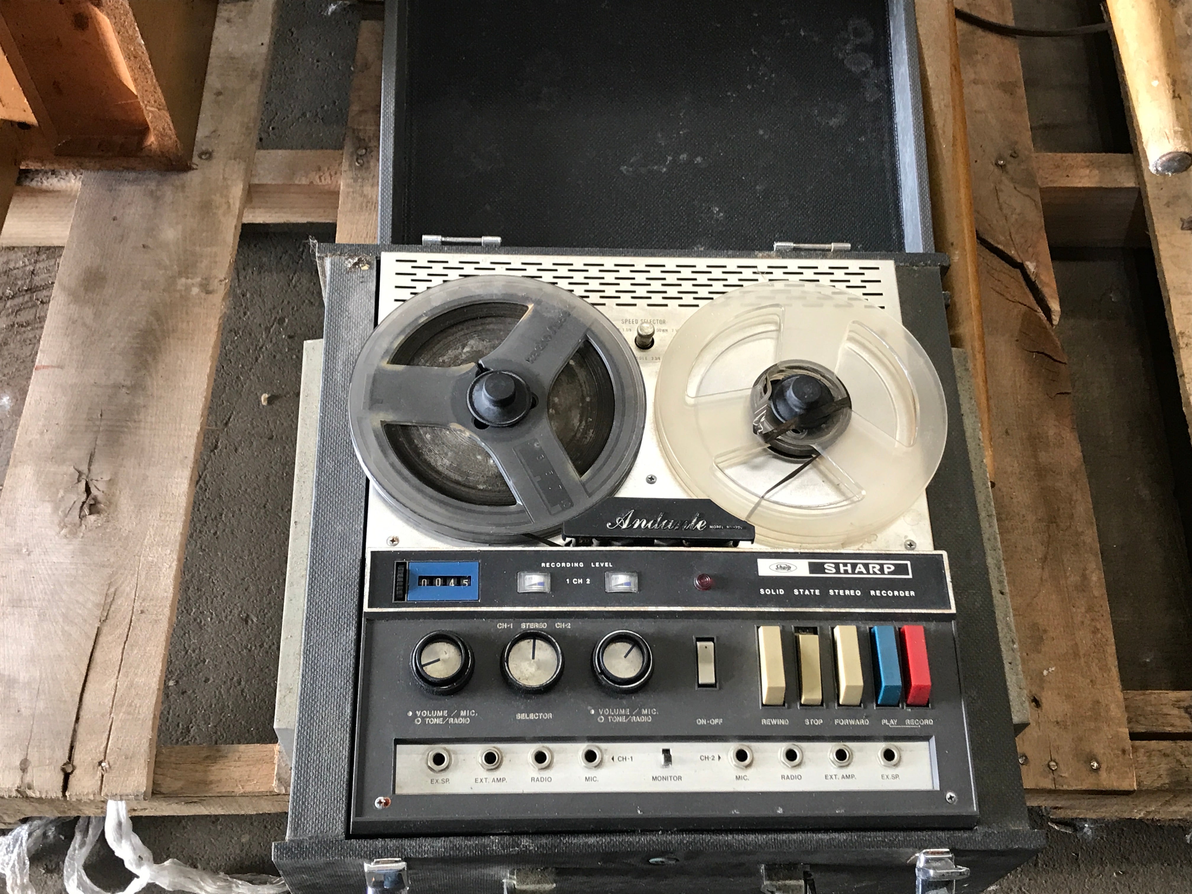 Sharp tape recorder