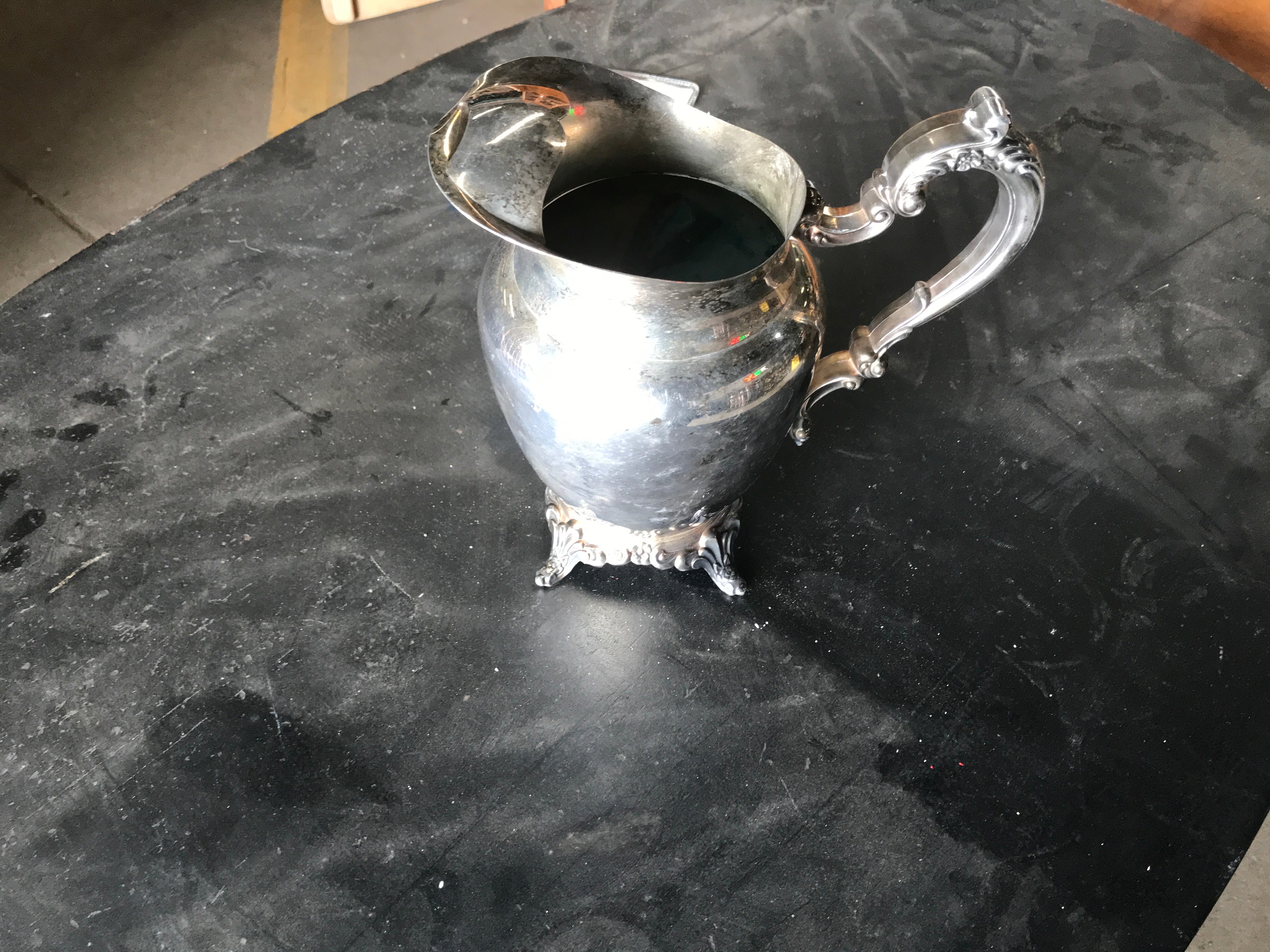 Silver pitcher