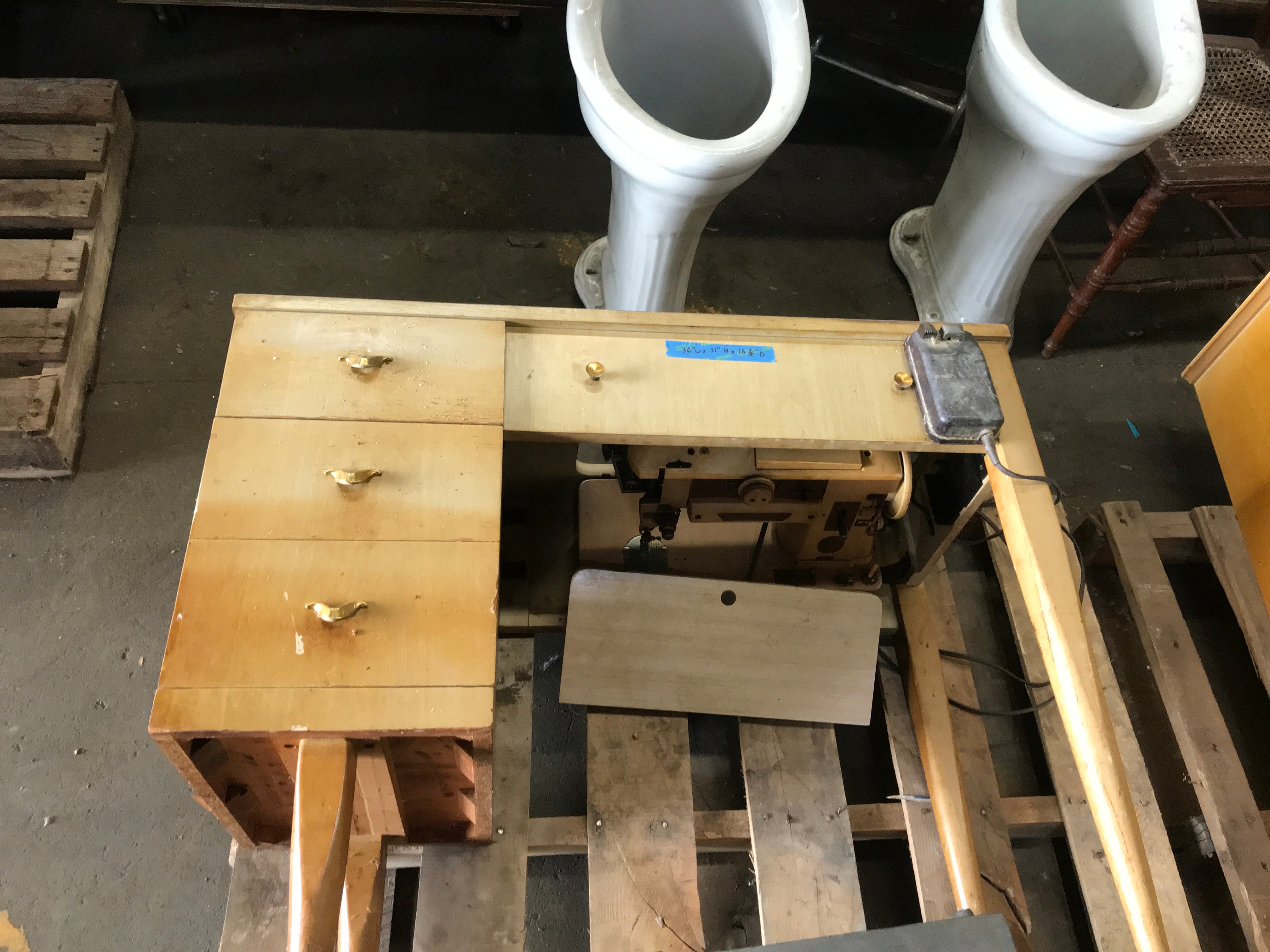 Sewing machine table