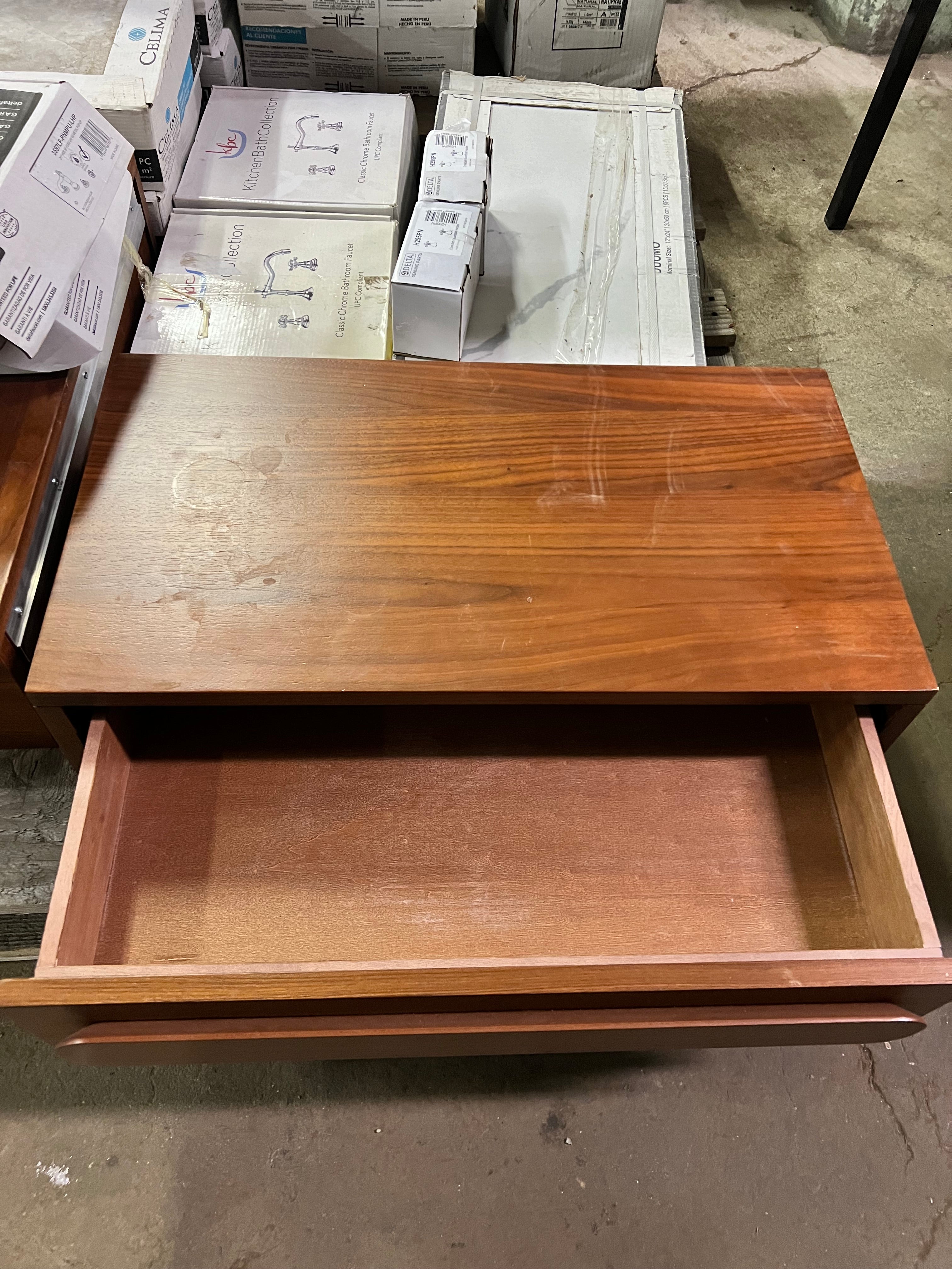 Wall mount floating drawer