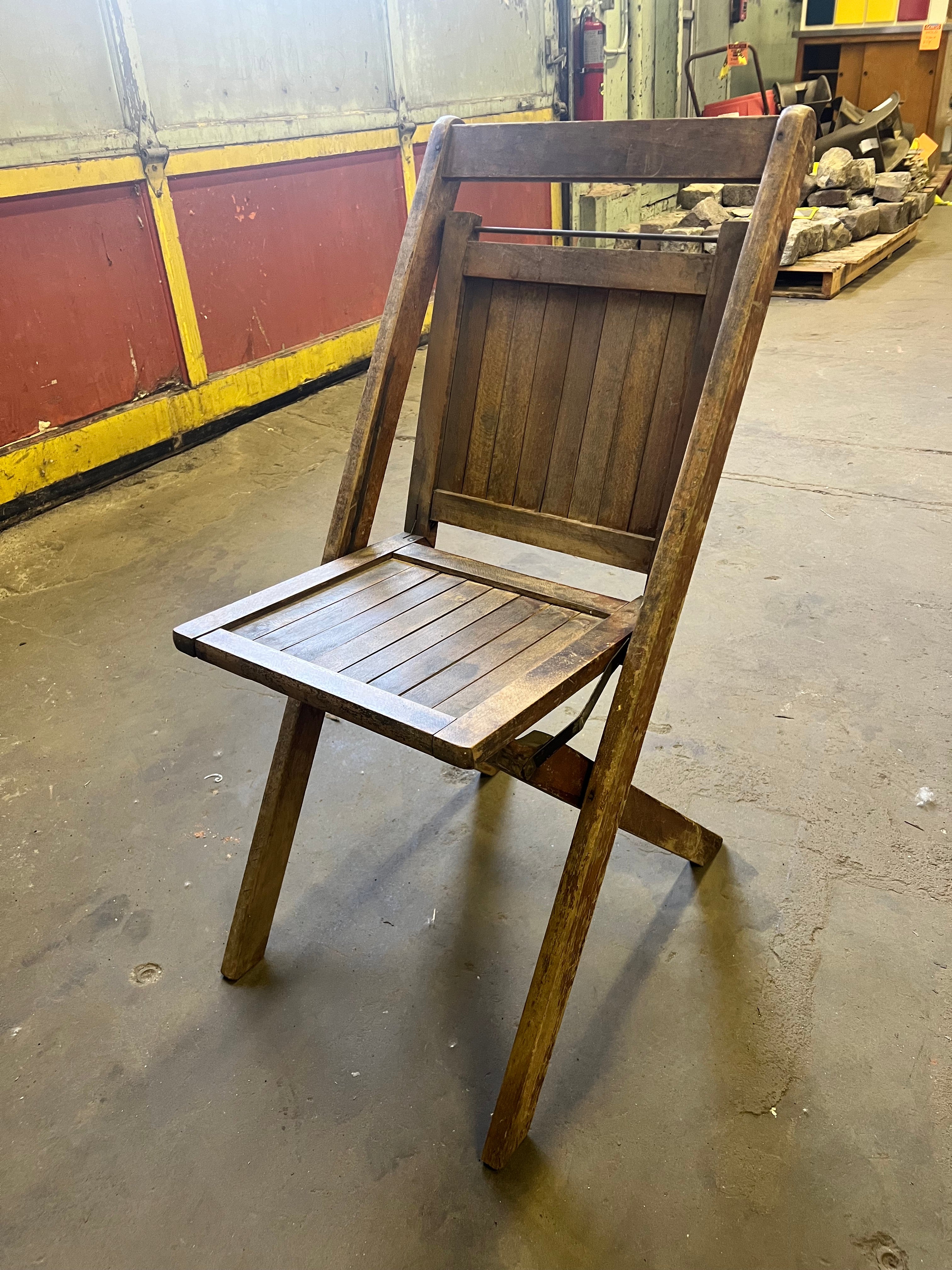 Vintage Wooden Folding Chair