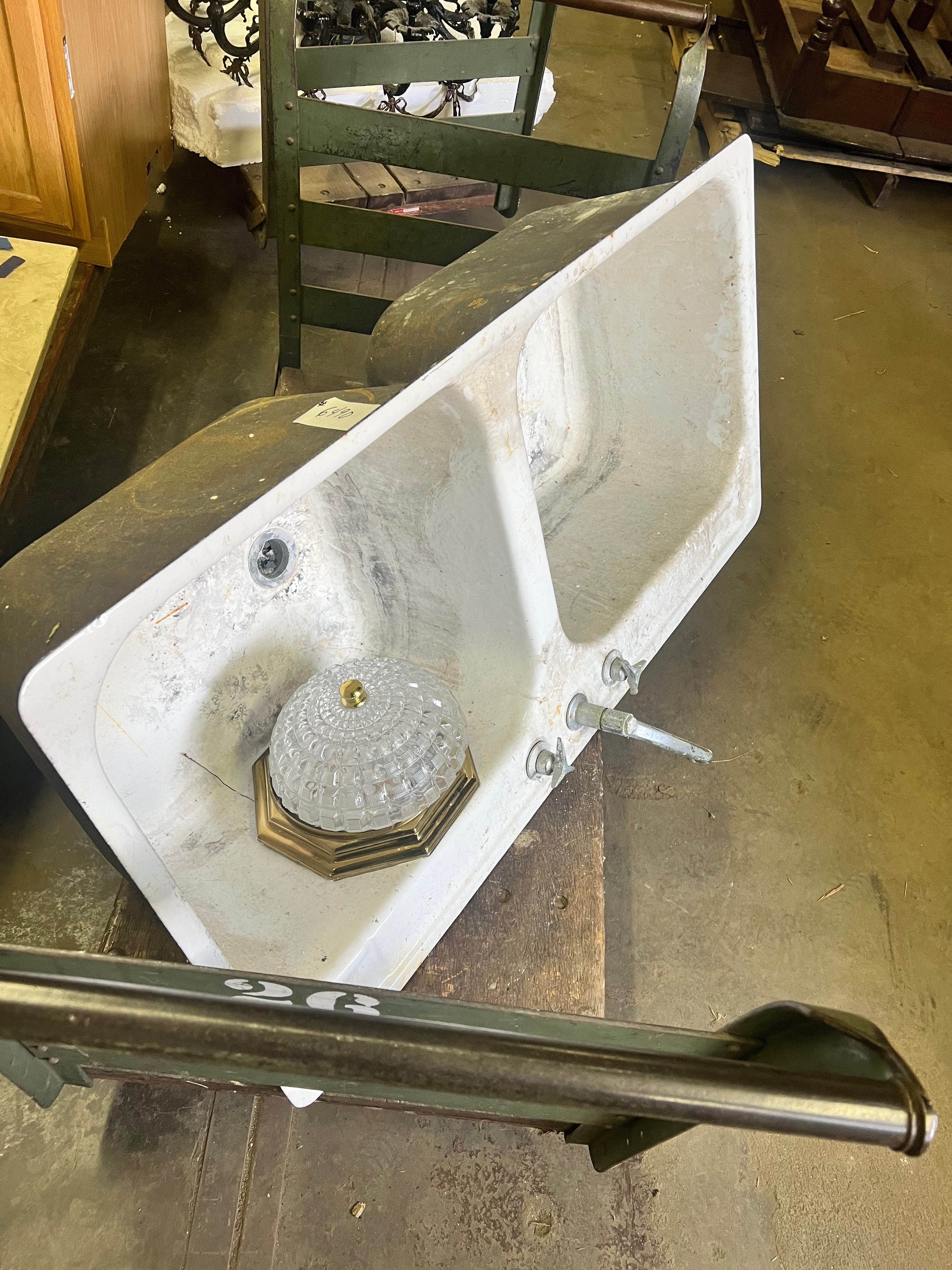 Double Cast Iron Sink