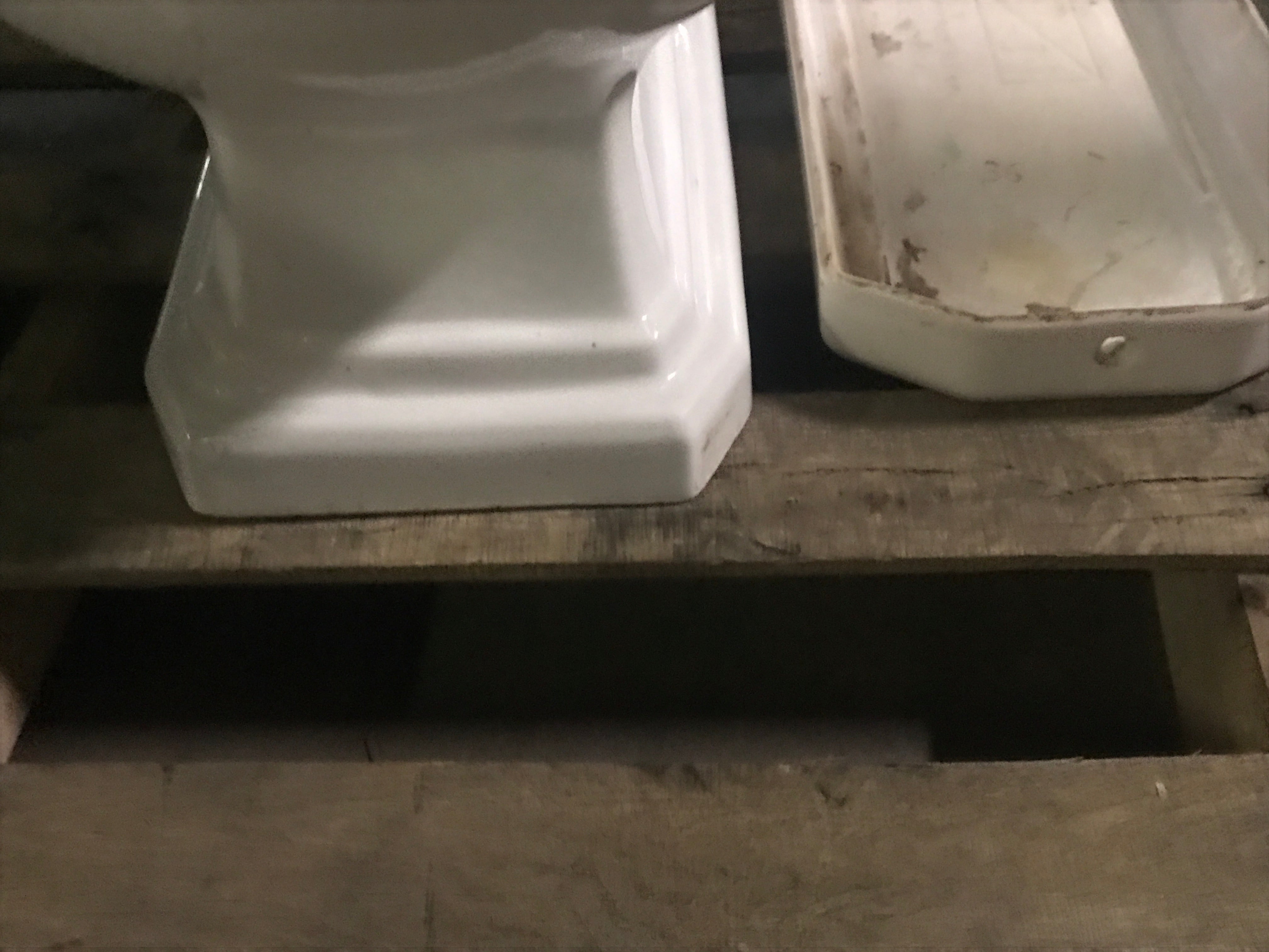 White Square Base Toilet